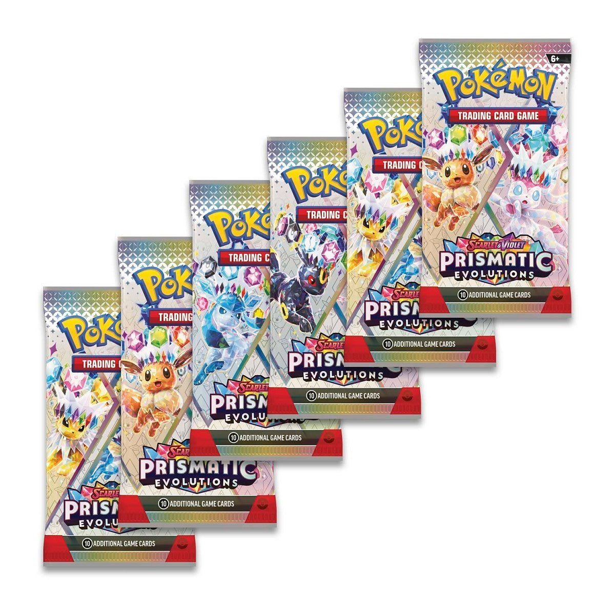 Pokemon TCG: Scarlet & Violet Prismatic Evolutions Booster Bundle (6 Packs)