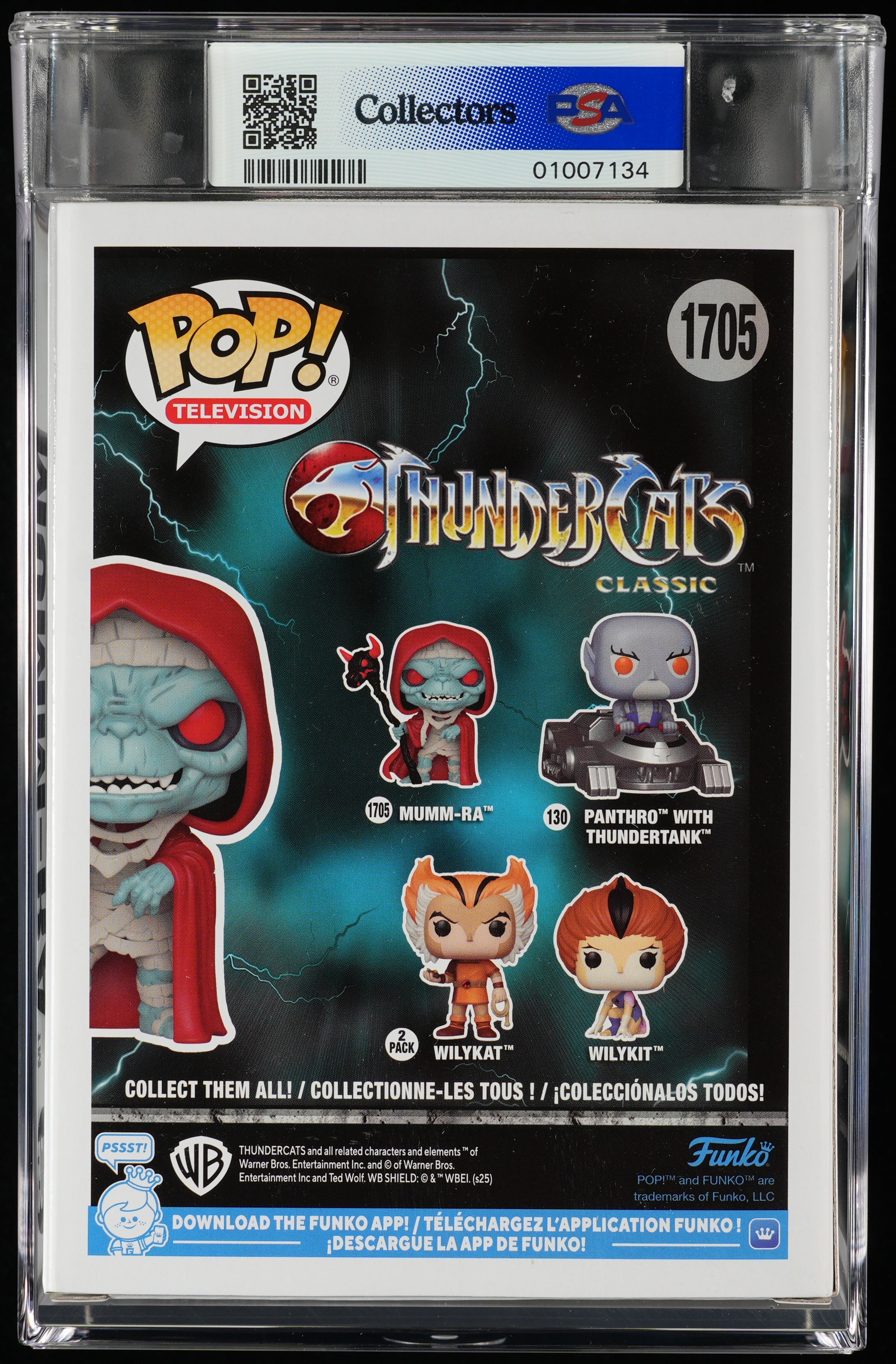 Funko Pop! Thundercats: Mumm-Ra PSA Graded Vinyl Figure #1705 Cert #01007134