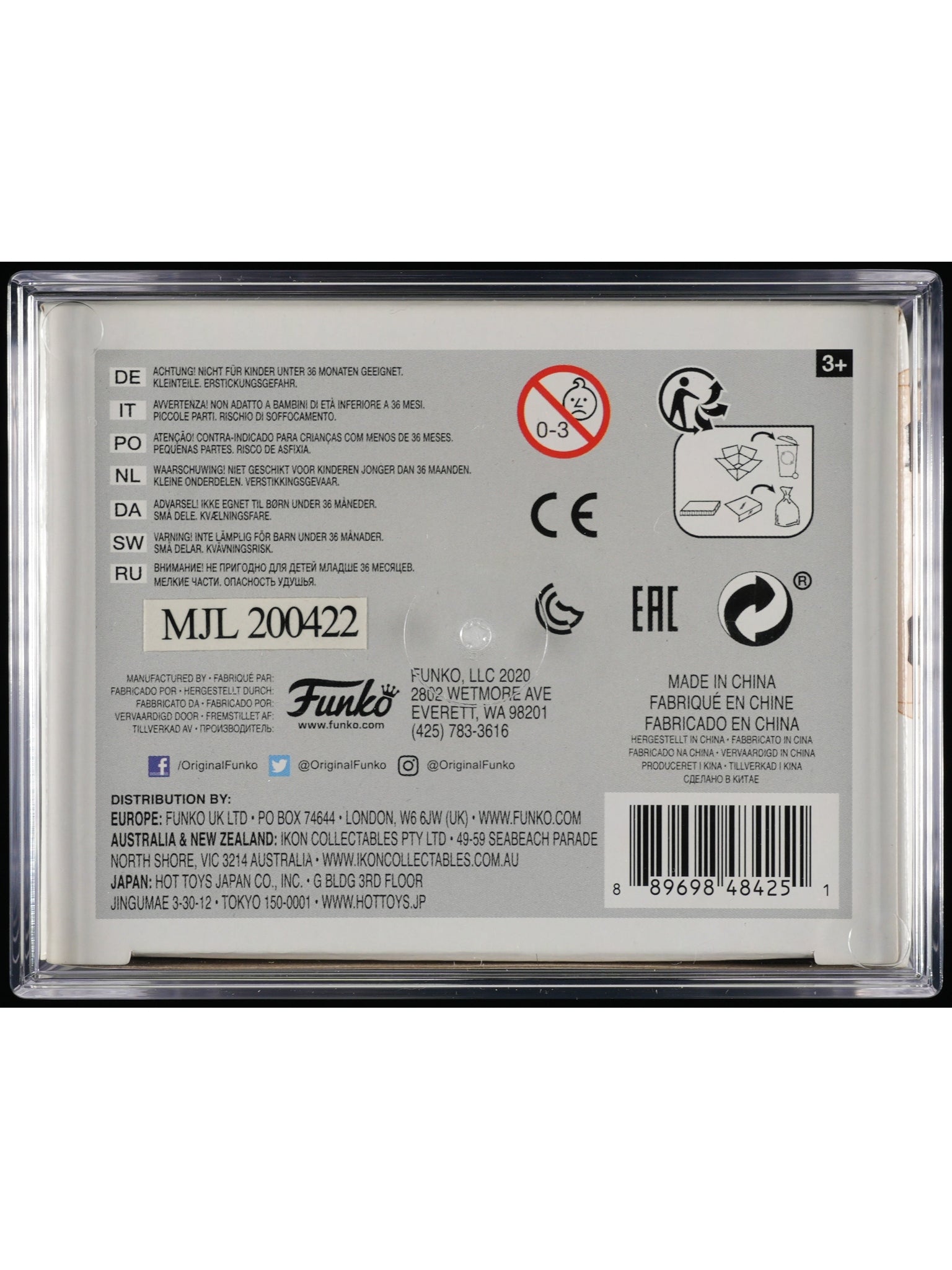 Funko Pop! Jeff Dunham: Jeff Dunham & Peanut PSA Graded Vinyl Figure #03 Cert #02106207