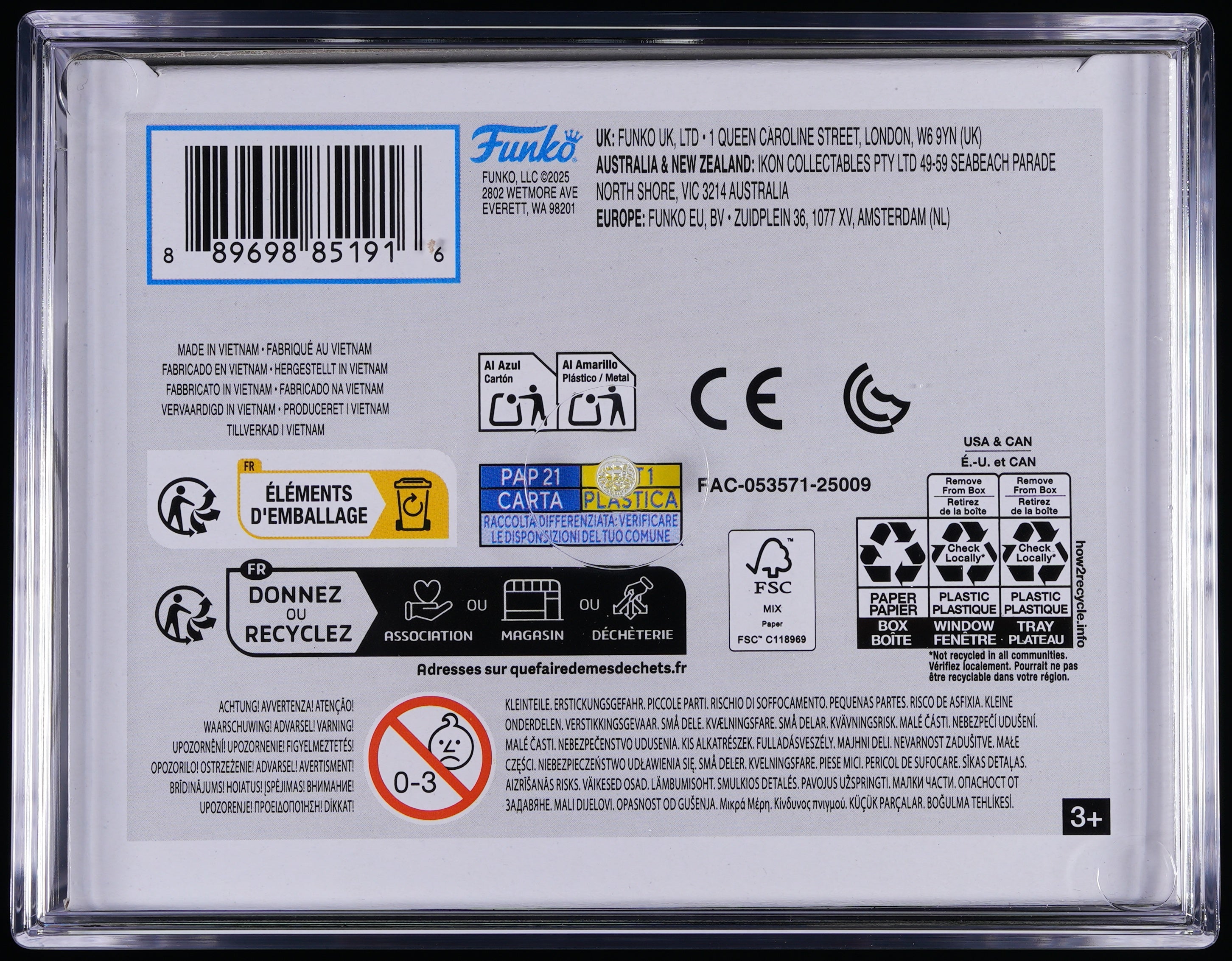 Funko Pop! PSA Graded Star Wars: Darth Vader PSA Graded 10 GEM MINT Vinyl Figure #775 Cert #01008112