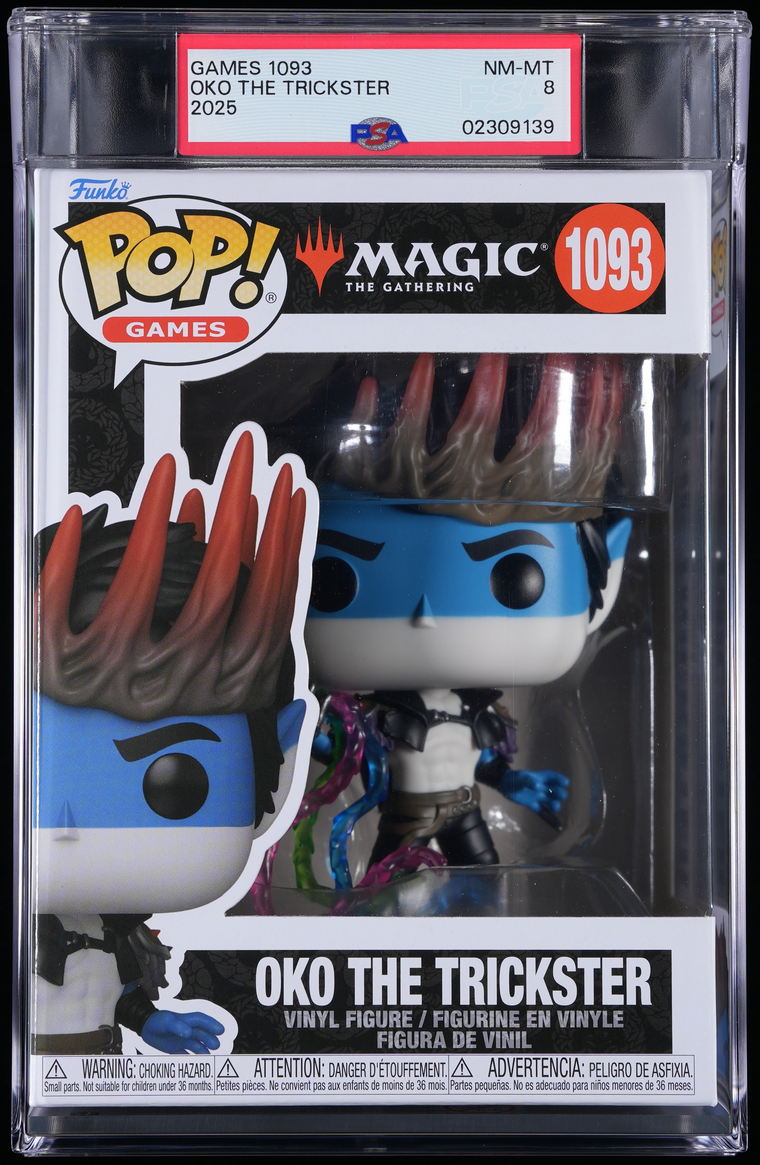 Funko Pop! PSA Graded Magic The Gathering: Oko The Trickster PSA Graded 8 NM-MT Vinyl Figure #1093 Cert #02309139