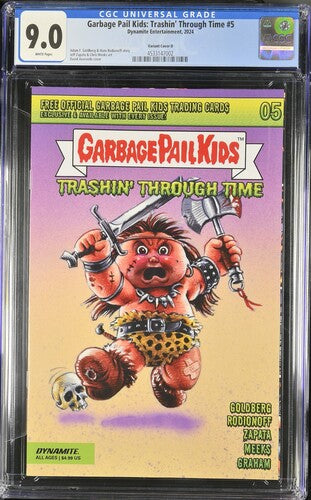 Garbage Pail Kids: Trashin' Through Time 5 2024 Dynamite Entertainment Variant Cover D CGC 9 Cert #4533147002