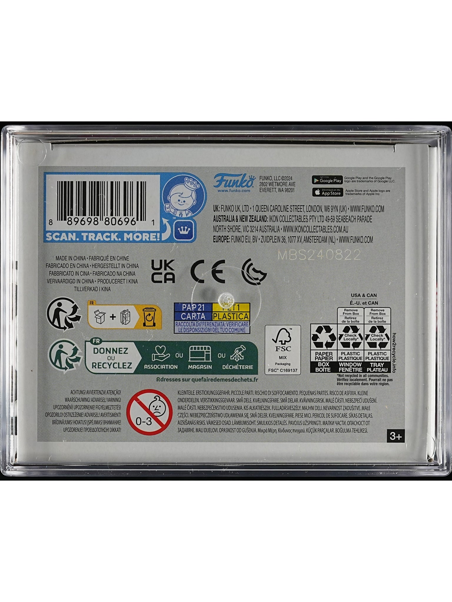 Funko Pop! Ghost Face: Ghost Face PSA Graded Vinyl Figure #1607 Cert #02304843