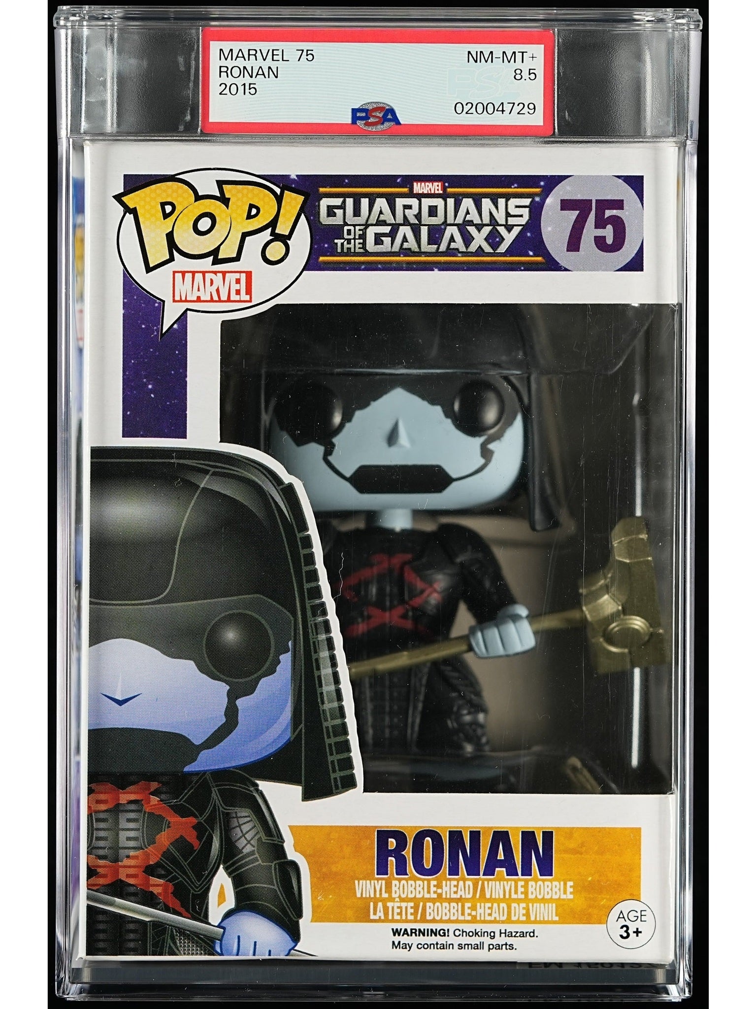 Funko Pop! Marvel: Ronan PSA Graded Vinyl Figure #75 Cert #02004729