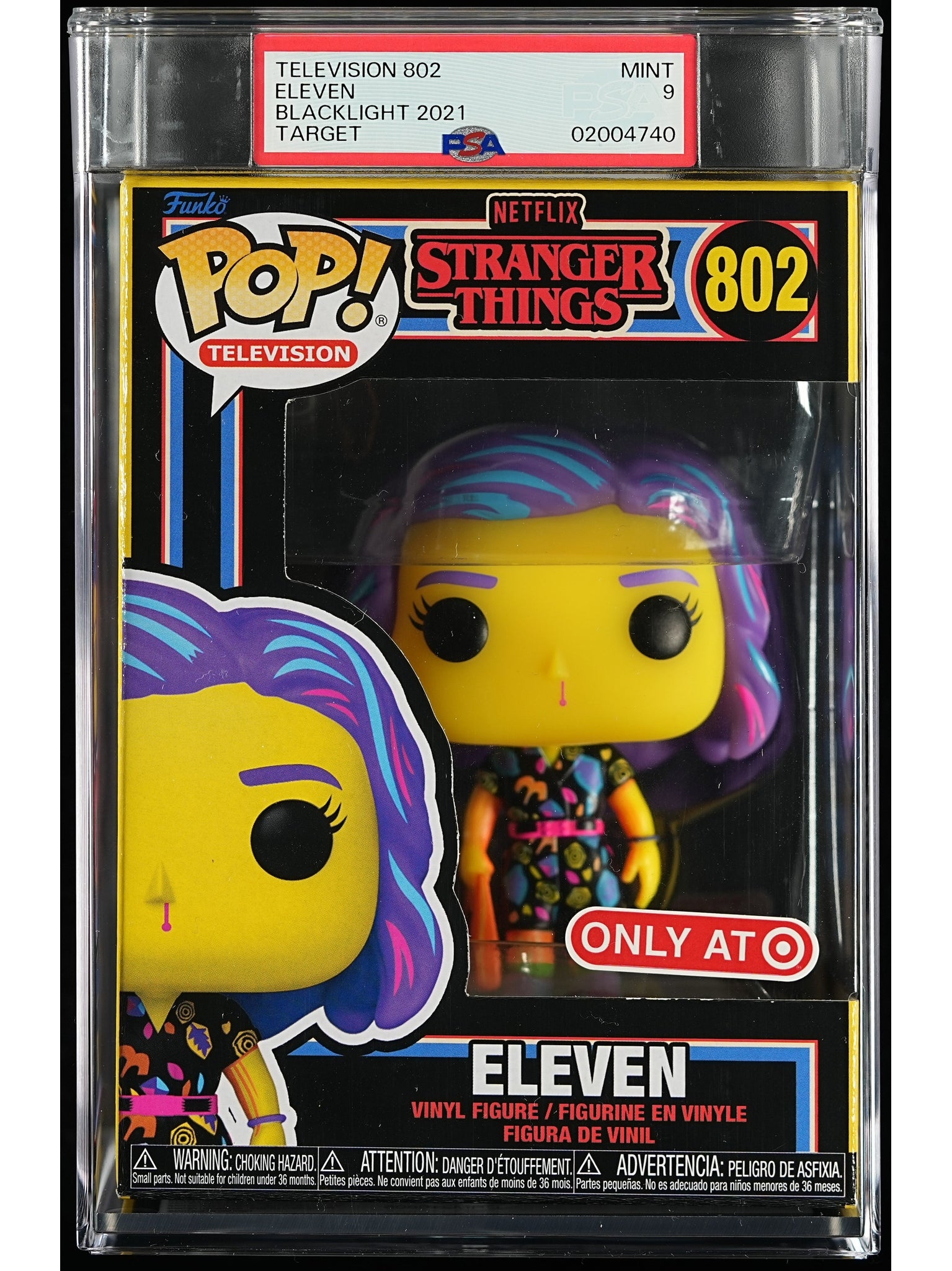 Funko Pop! Stranger Things: Eleven PSA Graded Vinyl Figure #802 Cert #02004740
