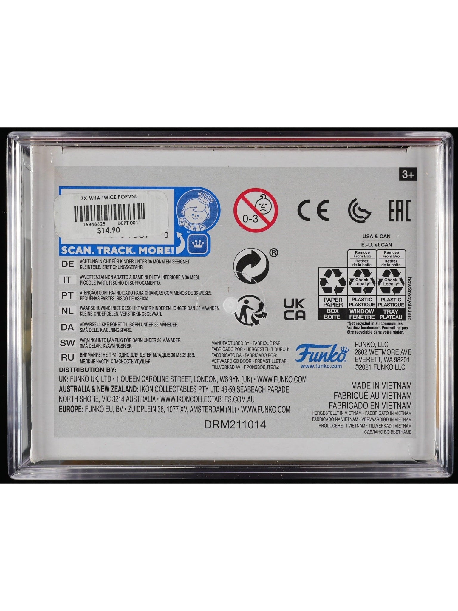 Funko Pop! My Hero Academia: Twice PSA Graded Vinyl Figure #1093 Cert #02304967