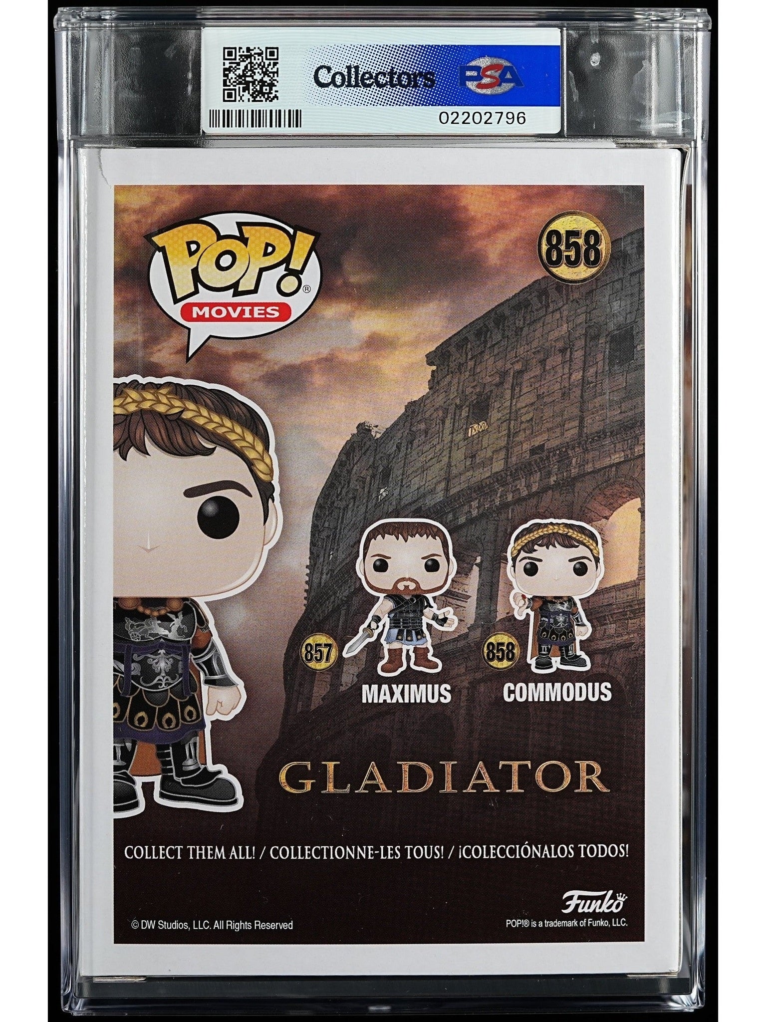 Funko Pop! Gladiator: Commodus PSA Graded Vinyl Figure #858