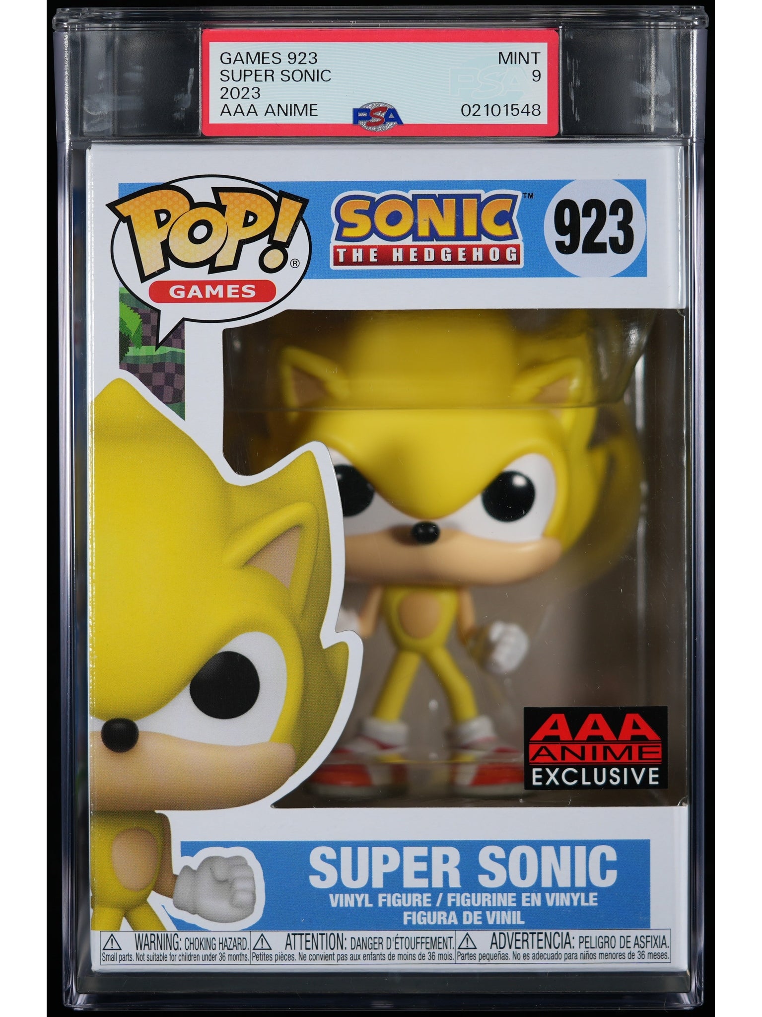 Sonic the Hedgehog: Super Sonic (AAA) PSA 9 MINT
