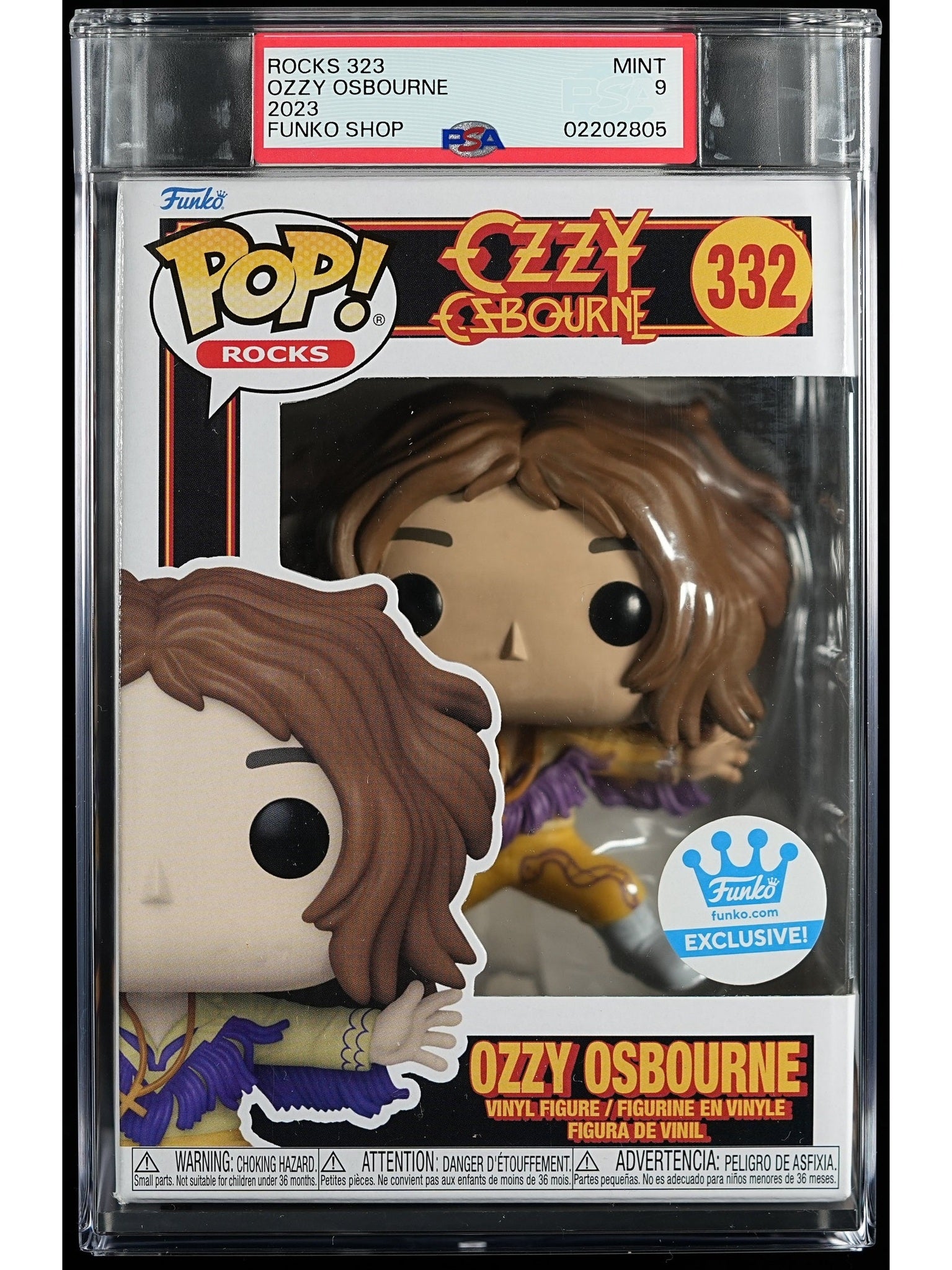 Funko Pop! Ozzy Osbourne: Ozzy Osbourne PSA Graded Vinyl Figure #323
