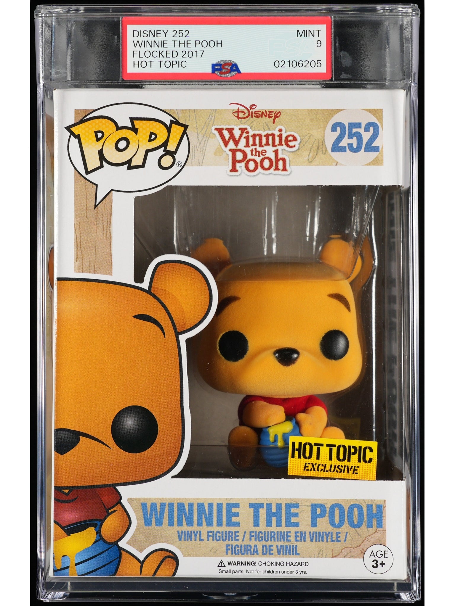 Funko Pop! Disney: Winnie the Pooh PSA Graded Vinyl Figure #252 Cert #02106205