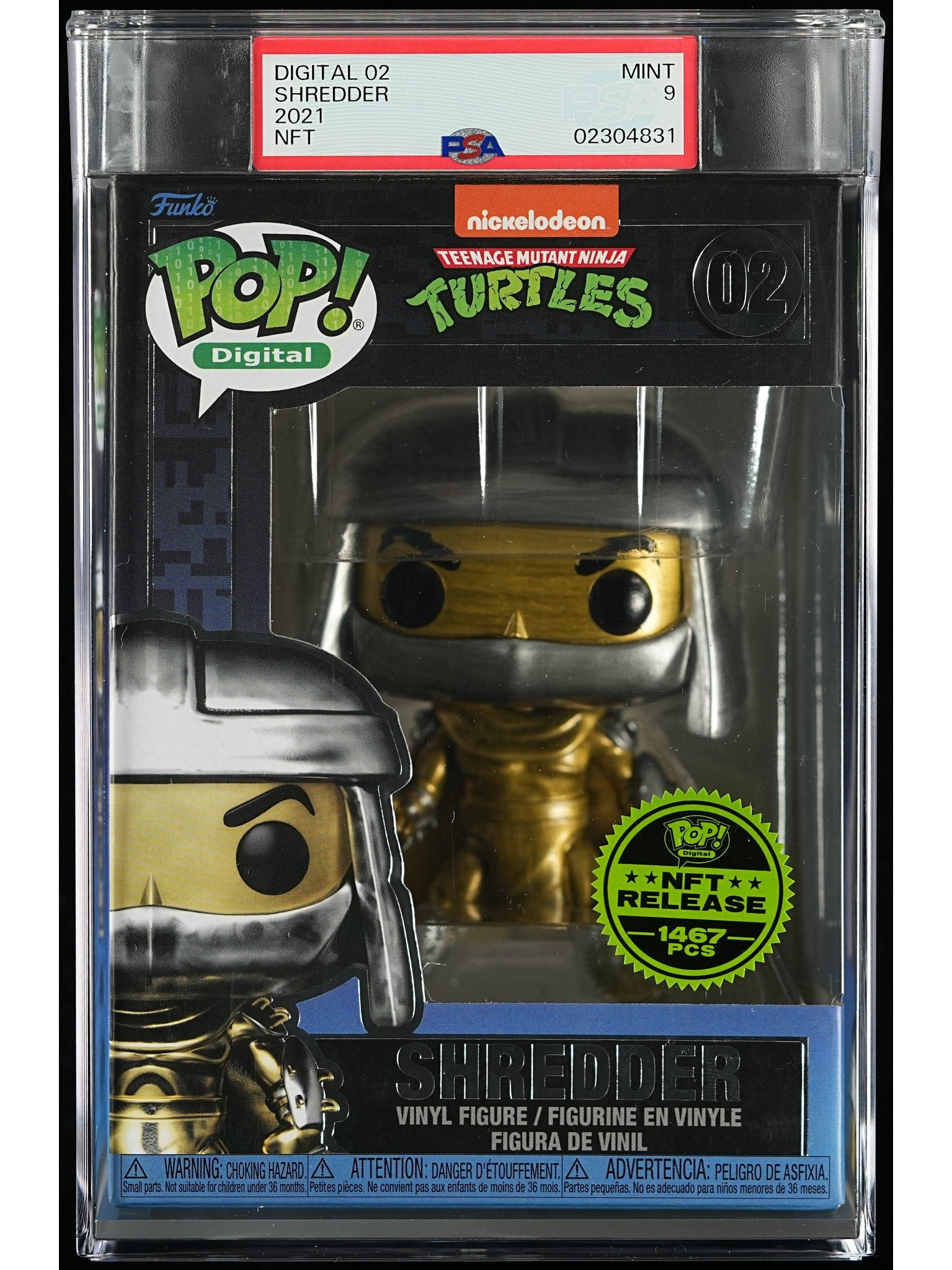 Funko Pop! Teenage Mutant Ninja Turtles: Shredder PSA Graded Vinyl Figure #02 Cert #02304831