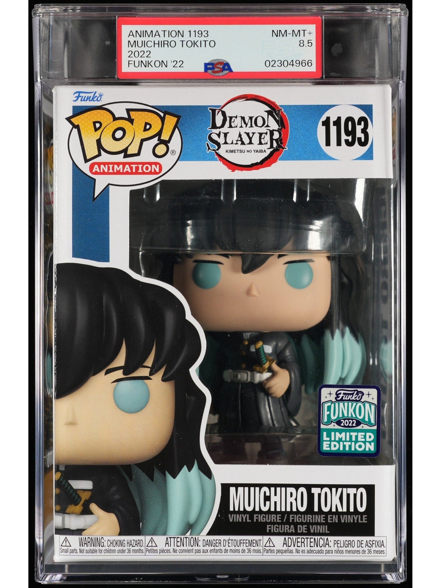 Funko Pop! Demon Slayer: Muichiro Tokito PSA Graded Vinyl Figure #1193 Cert #02304966