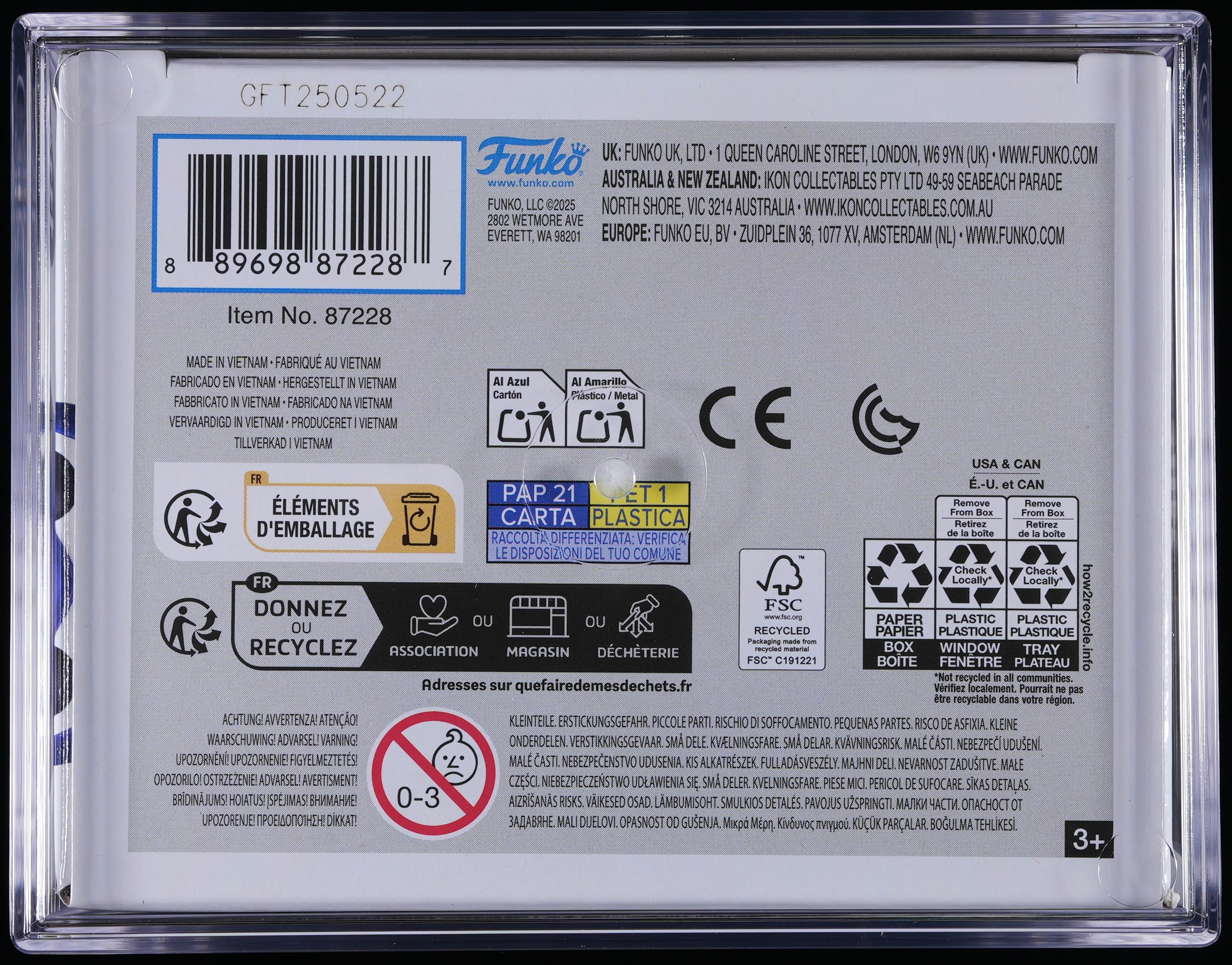 Funko Pop! PSA Graded Sonic the Hedgehog: Sonic PSA Graded 9 MINT Vinyl Figure #1114 Cert #02209933