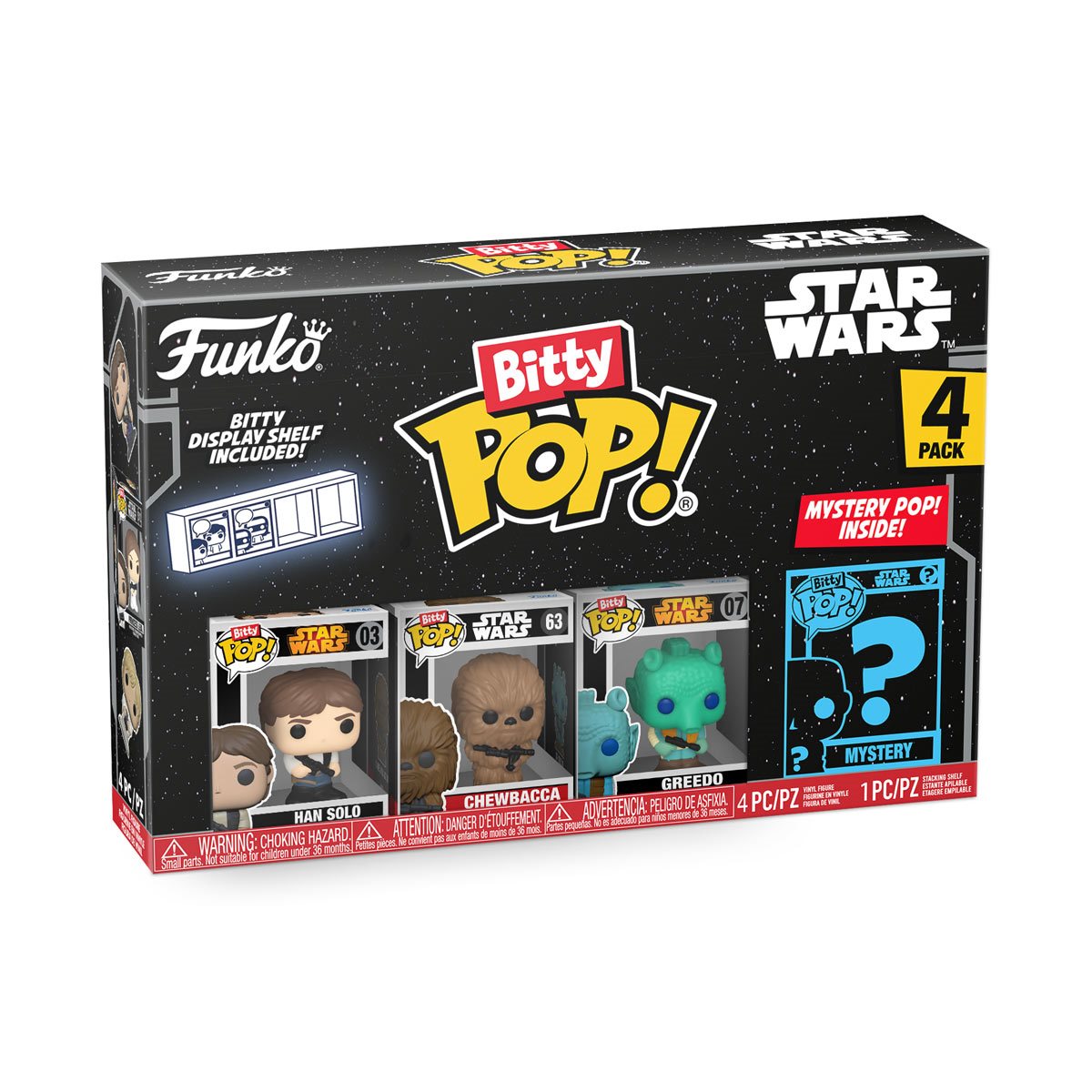 Funko Bitty Pop! Star Wars Han Solo Mini-Figure 4-Pack Series 3