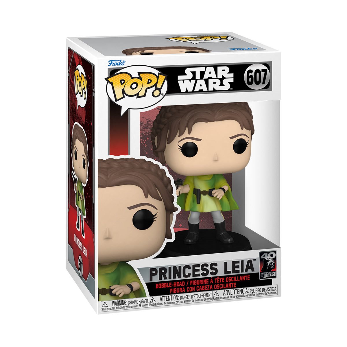 Funko Pop! Star Wars Return of the Jedi 40th: Princess Leia (Endor) #607 Vinyl Figure