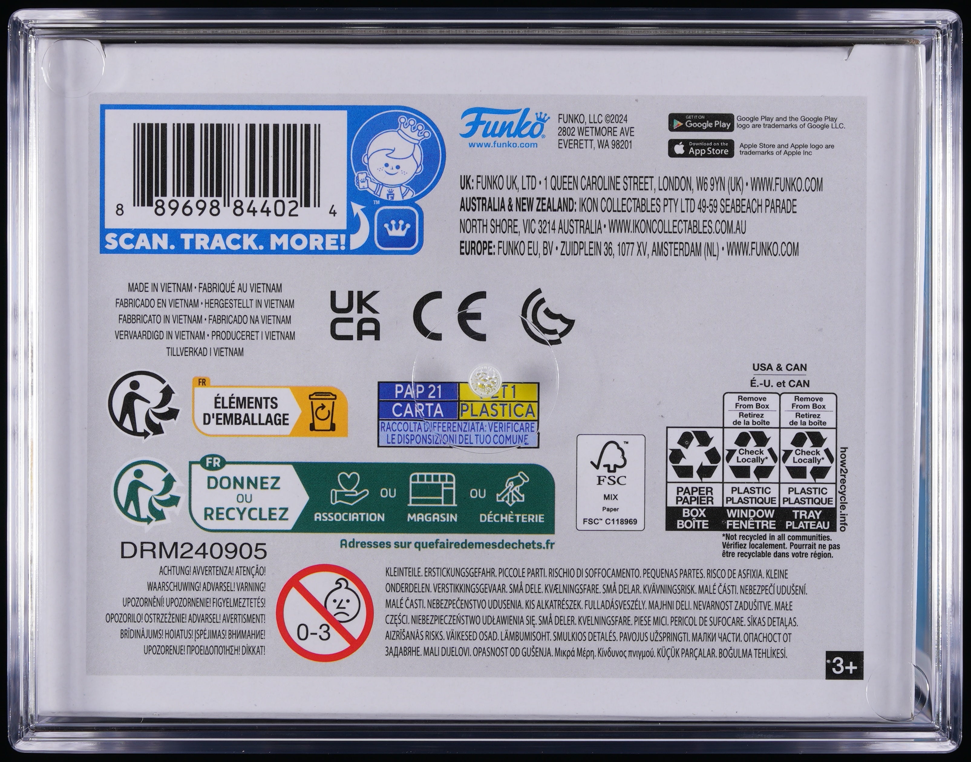 Funko Pop! PSA Graded Pokemon: Piplup PSA Graded 9 MINT Vinyl Figure #865 Cert #02109739