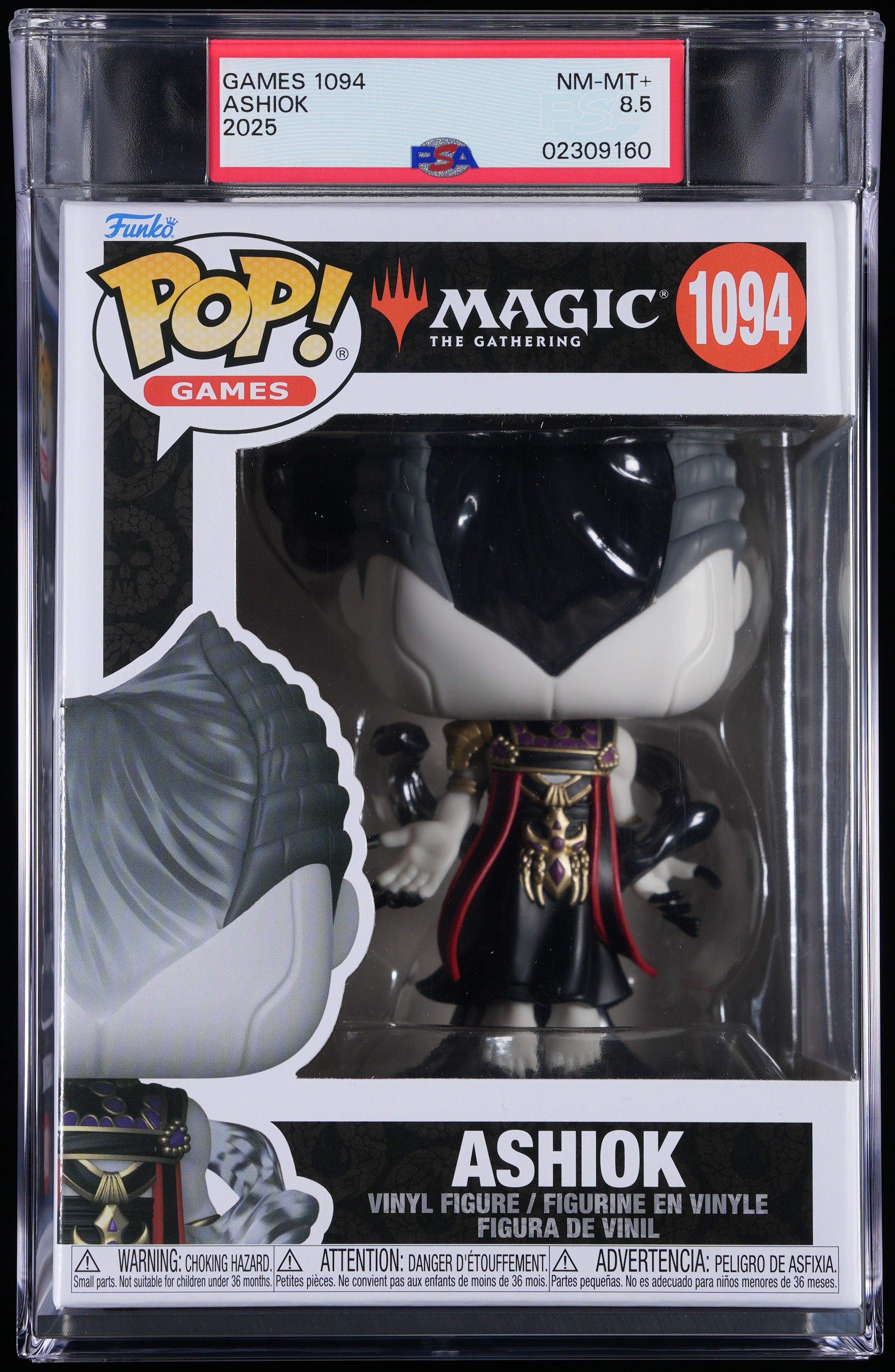 Funko Pop! PSA Graded Magic The Gathering: Ashiok PSA Graded 8.5 NM-MT+ Vinyl Figure #1094 Cert #02309160
