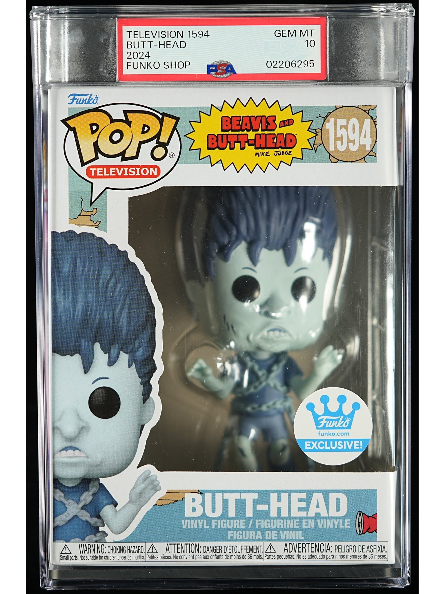 Funko Pop! Beavis & Butt-Head: Butt-Head PSA Graded Vinyl Figure #1594 Cert #02206295