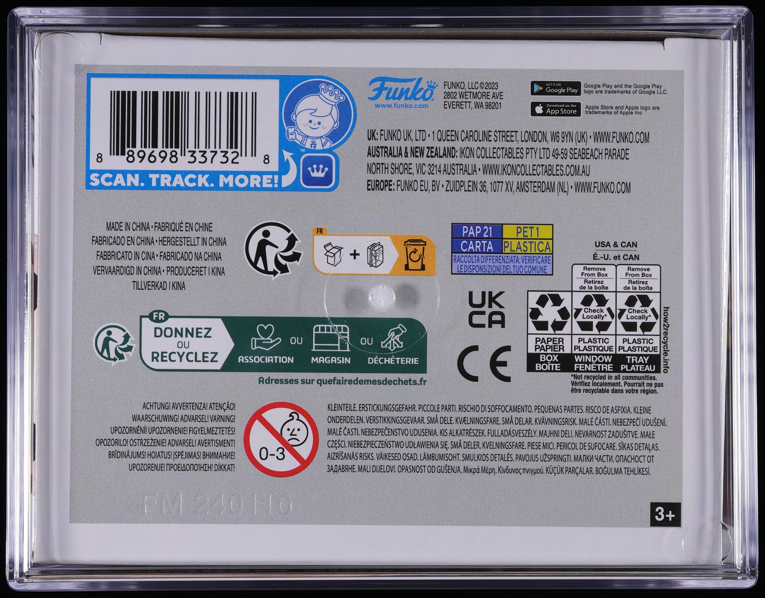 Funko Pop! PSA Graded Queen: Freddie Mercury PSA Graded 9 MINT Vinyl Figure #96 Cert #02210568