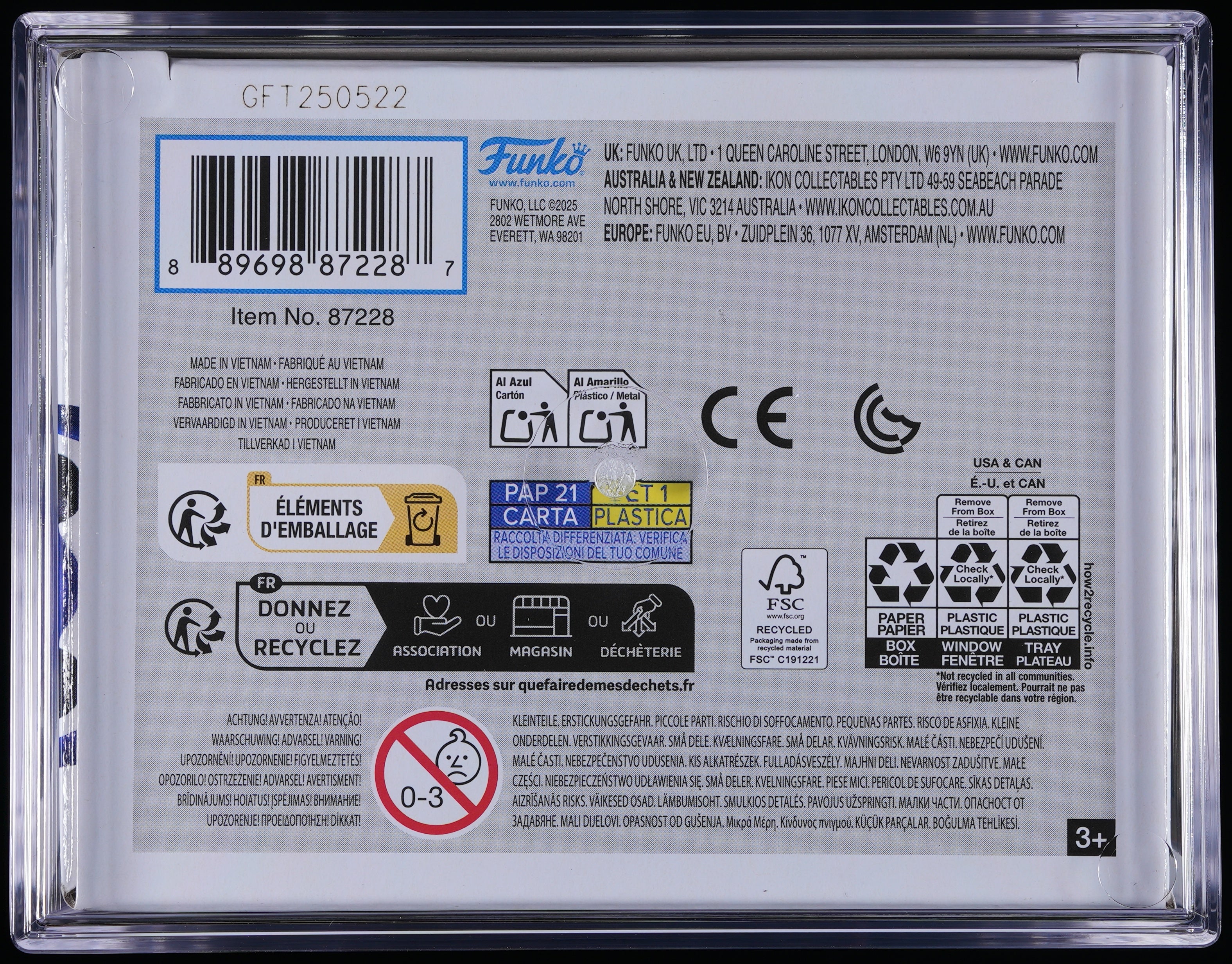 Funko Pop! PSA Graded Sonic the Hedgehog: Sonic PSA Graded 10 GEM MINT Vinyl Figure #1114 Cert #02209934