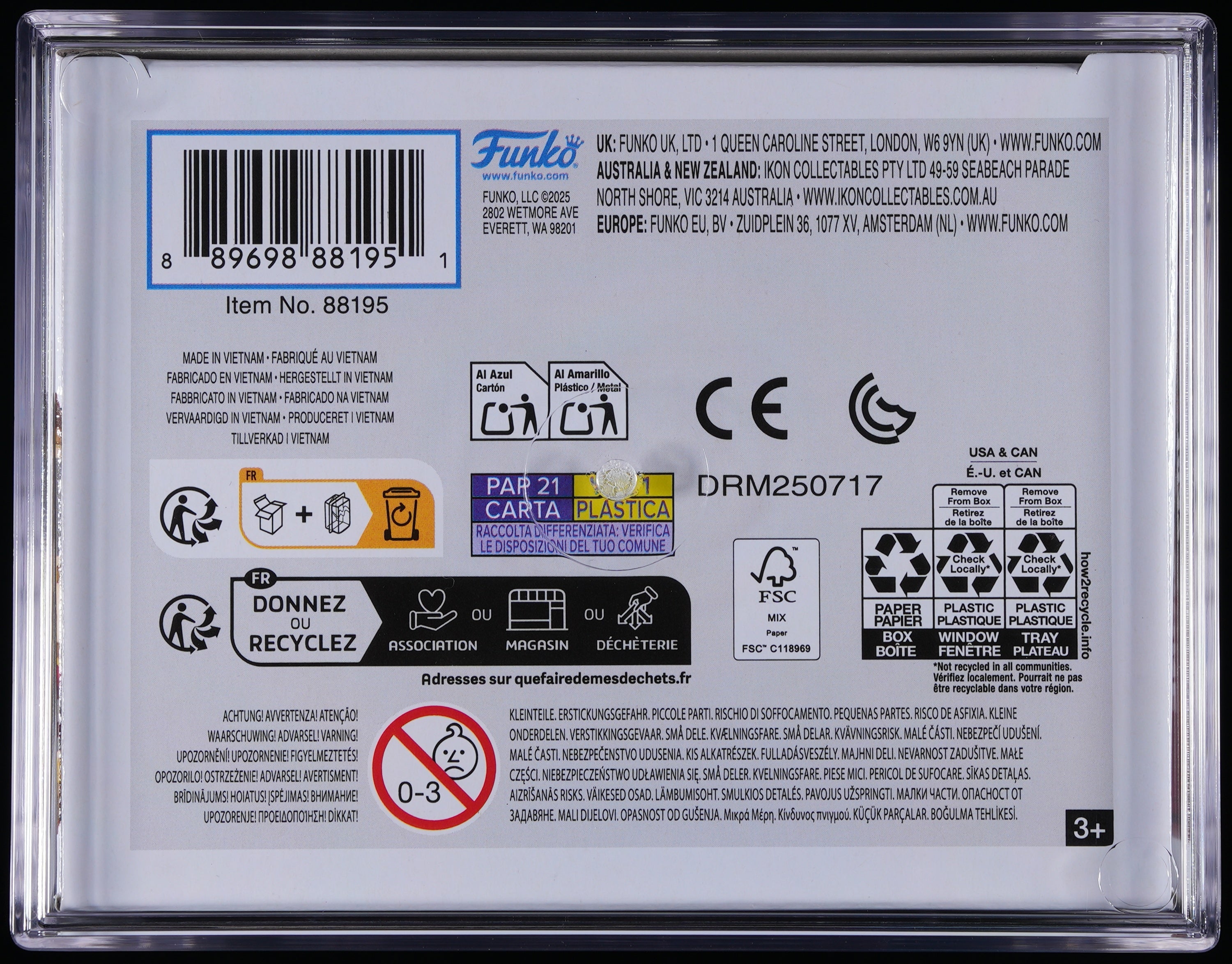 Funko Pop! PSA Graded Sleepy Hollow: Ichabod Crane PSA Graded 9 MINT Vinyl Figure #1947 Cert #02111789