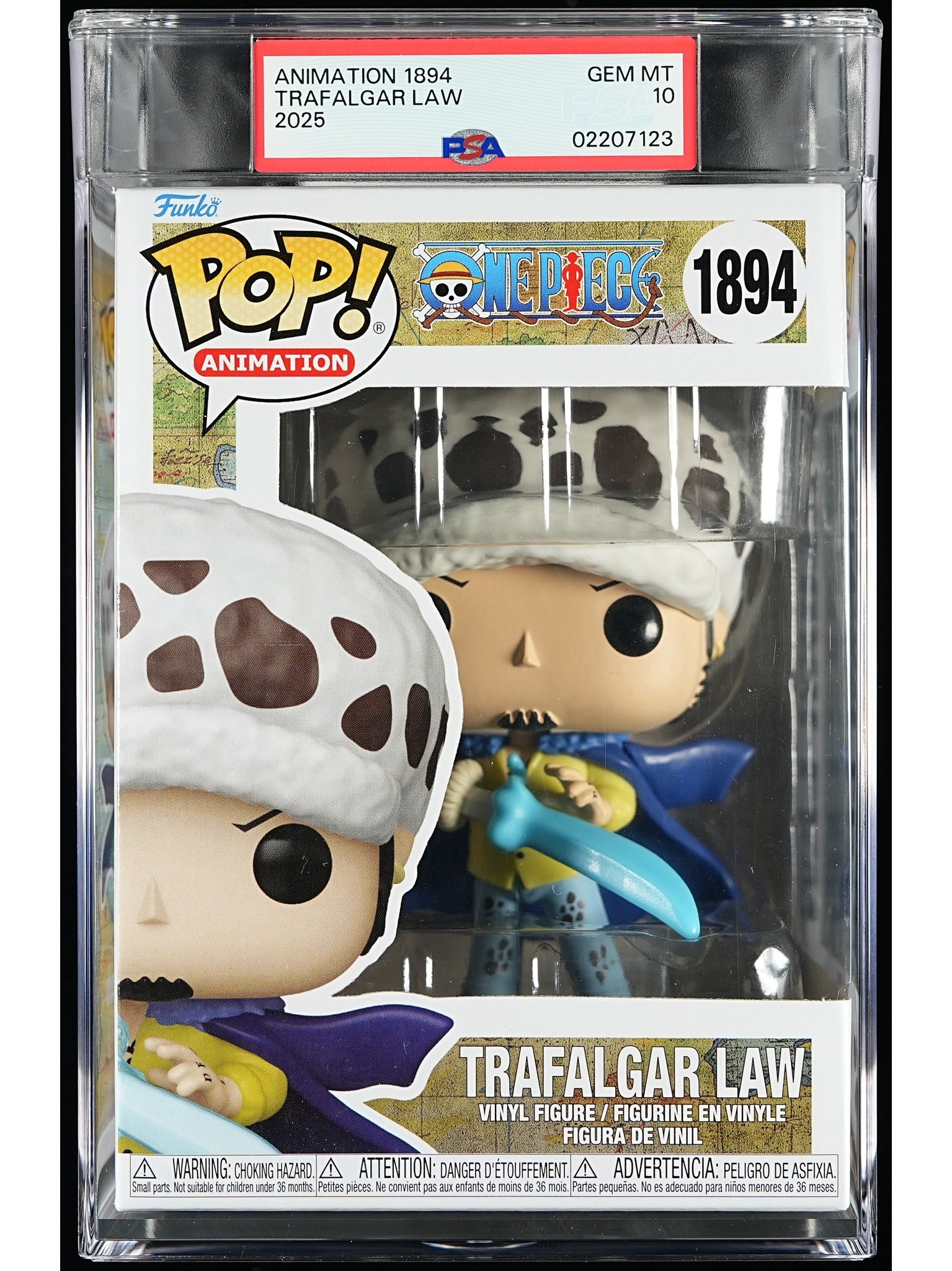 Funko Pop! One Piece: Trafalgar Law PSA Graded Vinyl Figure #1894 Cert #02207123