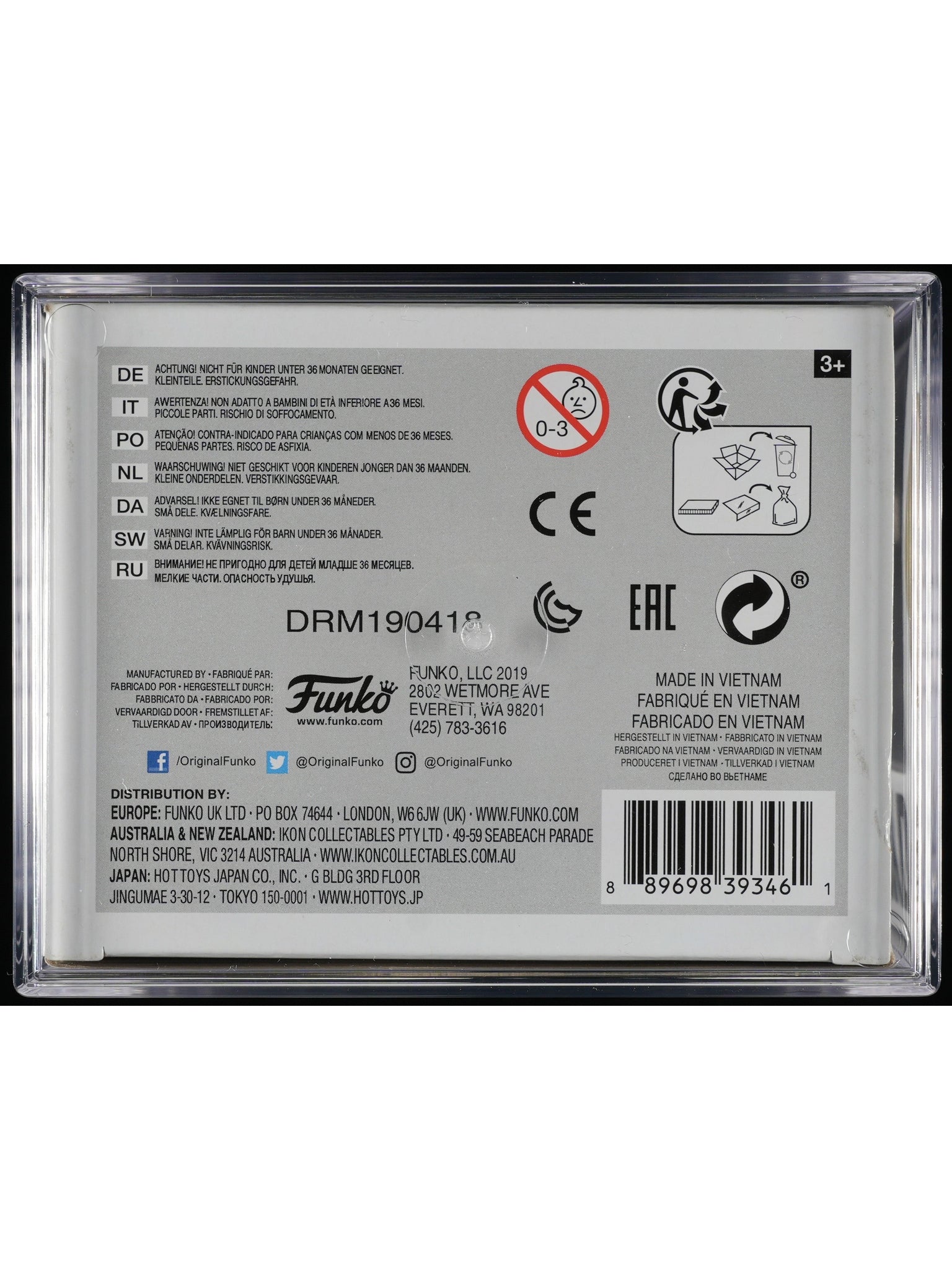 Funko Pop! Cheers: Woody Boyd PSA Graded Vinyl Figure #798 Cert #02304001