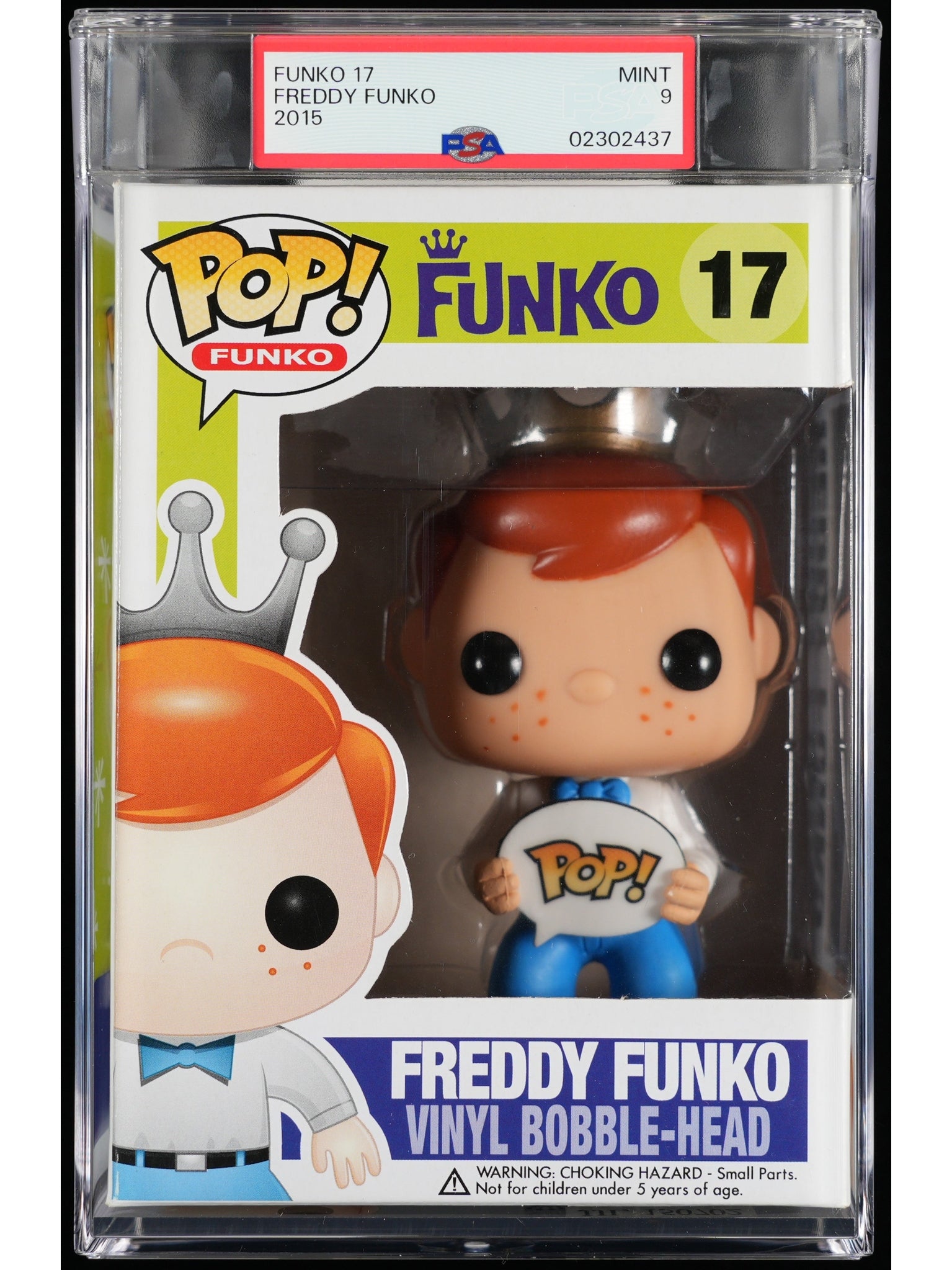 Funko Pop! Freddy Funko: Freddy Funko PSA Graded Vinyl Figure #17 Cert #02302437