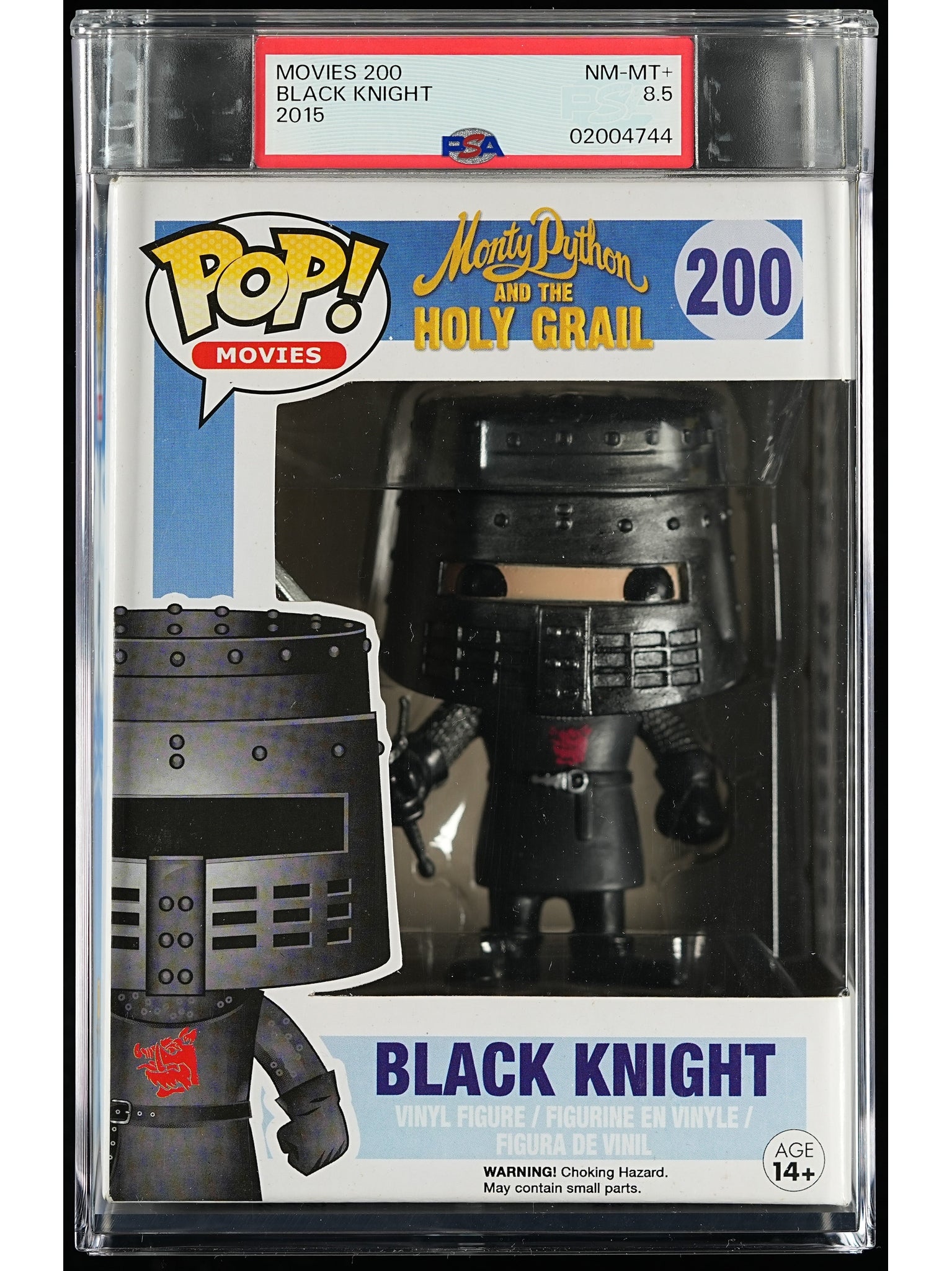 Funko Pop! Monty Python & the Holy Grail: Black Knight PSA Graded Vinyl Figure #200 Cert #02004744