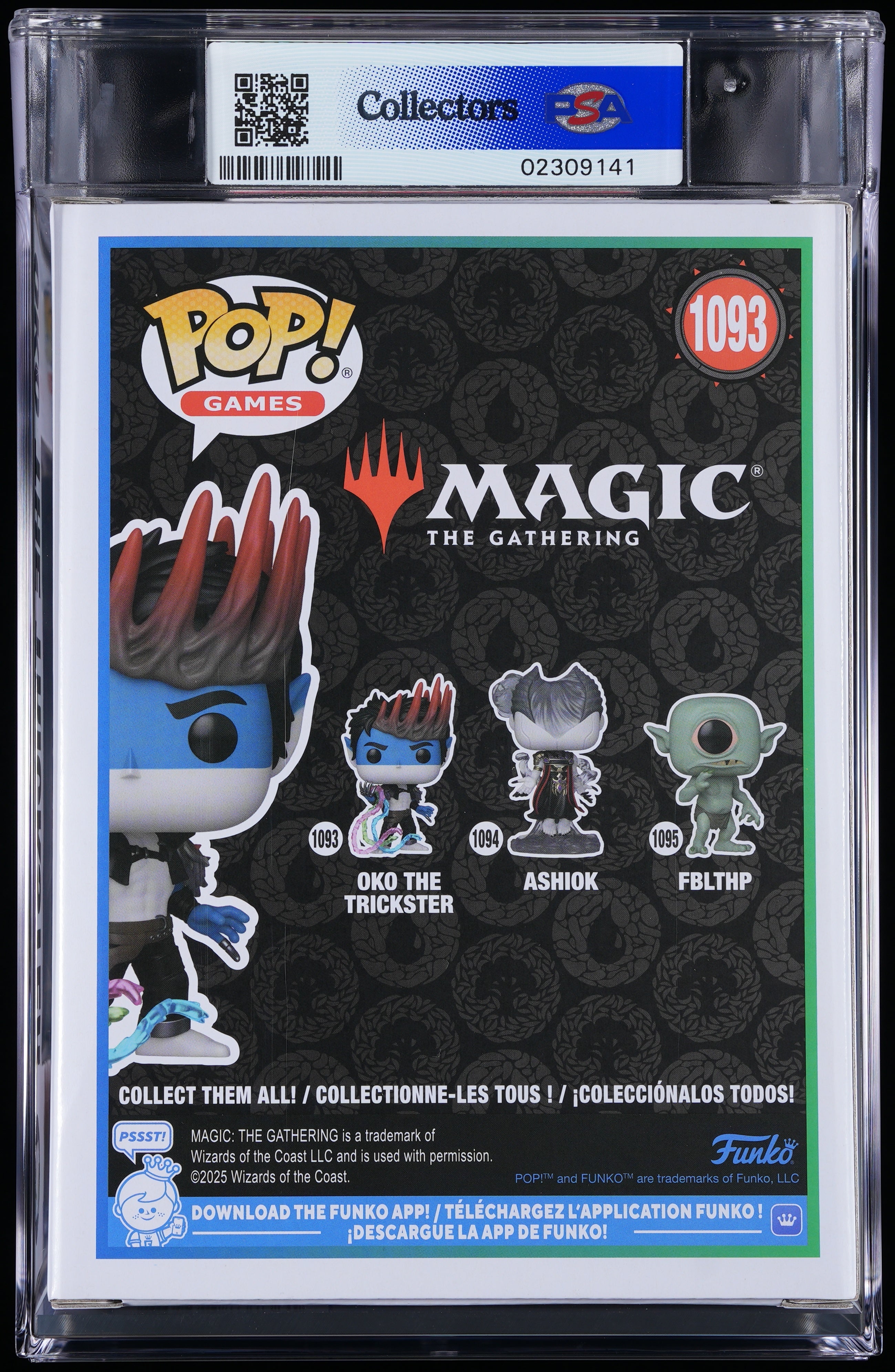 Funko Pop! PSA Graded Magic The Gathering: Oko The Trickster PSA Graded 8.5 NM-MT+ Vinyl Figure #1093 Cert #02309141