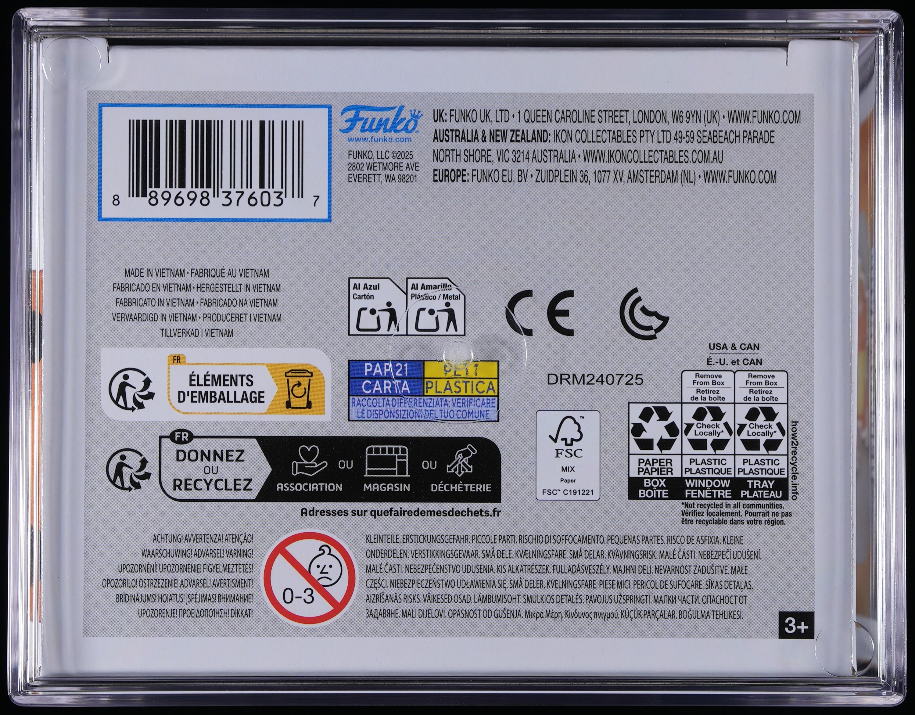 Funko Pop! PSA Graded Pokemon: Charmander PSA Graded 9 MINT Vinyl Figure #455 Cert #02111808