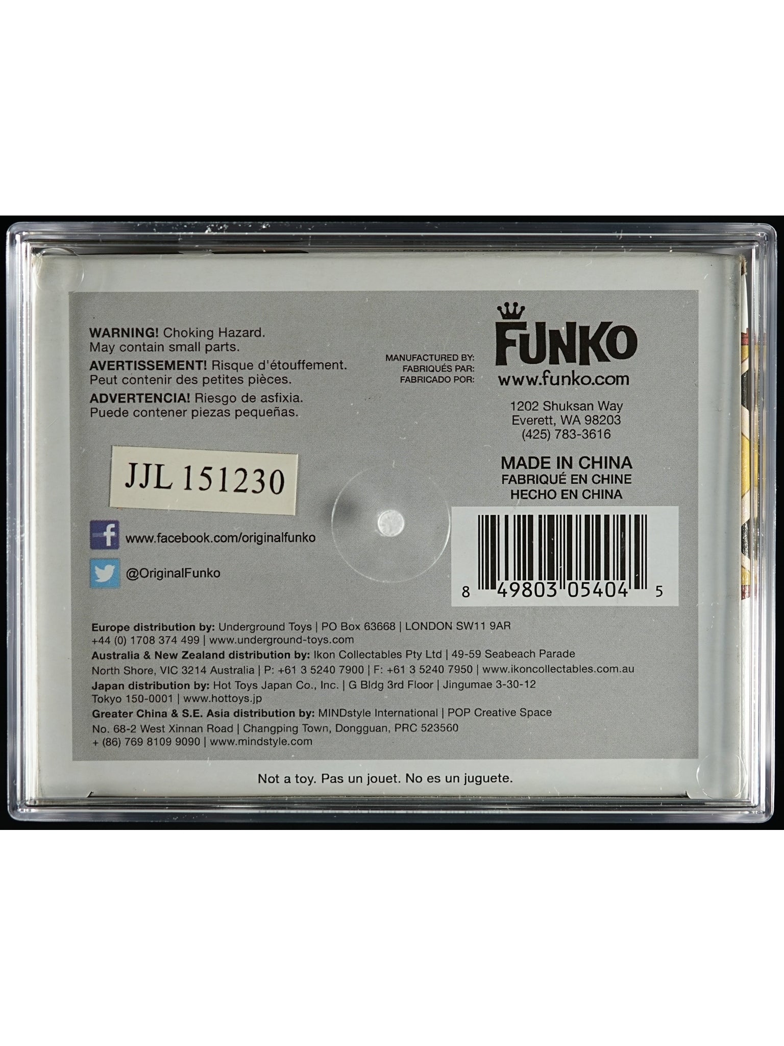 Funko Pop! The Flash: Reverse Flash PSA Graded Vinyl Figure #215 Cert #02305590