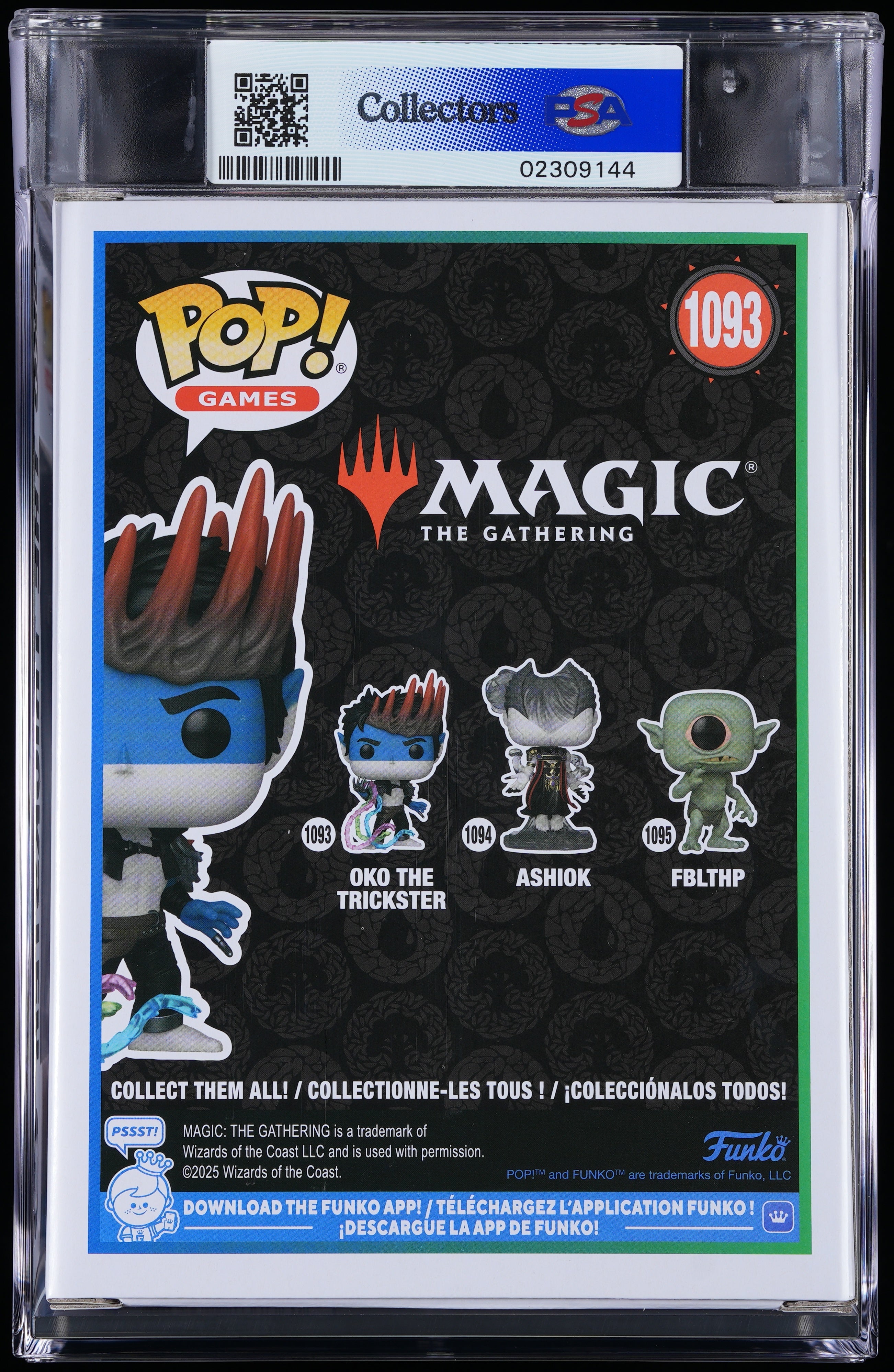 Funko Pop! PSA Graded Magic The Gathering: Oko The Trickster PSA Graded 8.5 NM-MT+ Vinyl Figure #1093 Cert #02309144