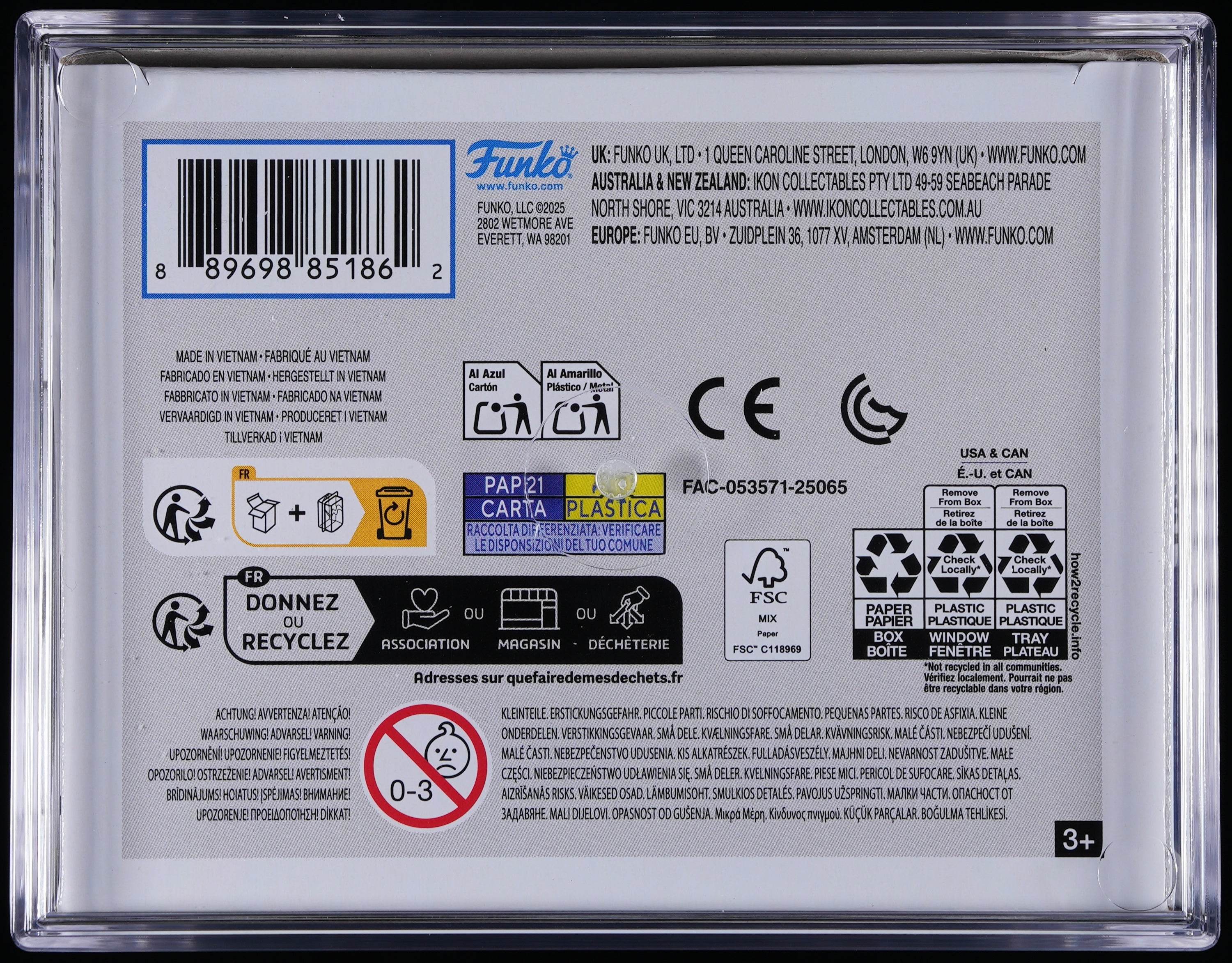 Funko Pop! PSA Graded Marvel Spider-Man: Spider-Man (Symbiote Suit) PSA Graded 8.5 NM-MT+ Vinyl Figure #1501 Cert #02211347