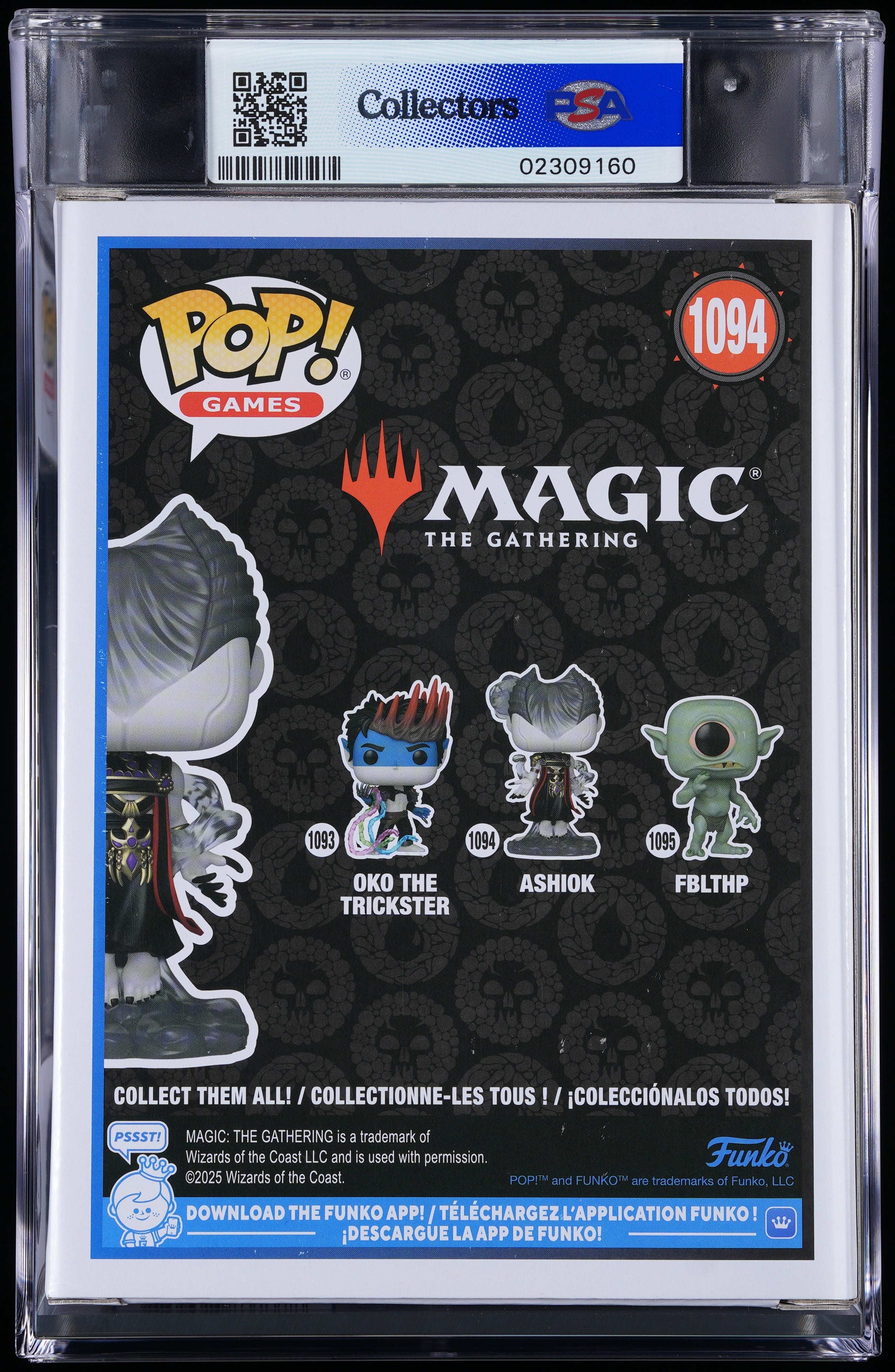 Funko Pop! PSA Graded Magic The Gathering: Ashiok PSA Graded 8.5 NM-MT+ Vinyl Figure #1094 Cert #02309160