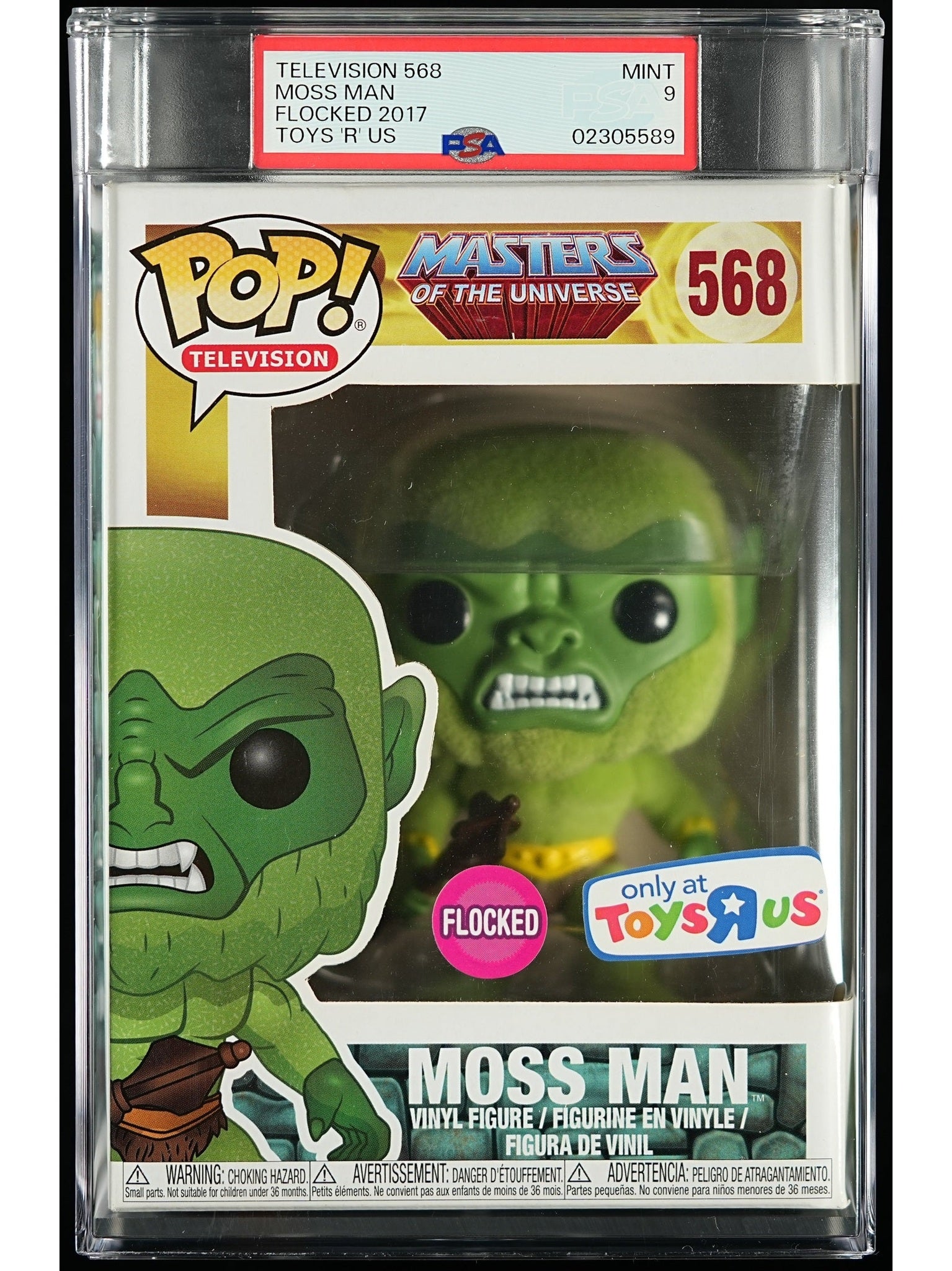Funko Pop! Masters of the Universe: Moss Man PSA Graded Vinyl Figure #568 Cert #02305589