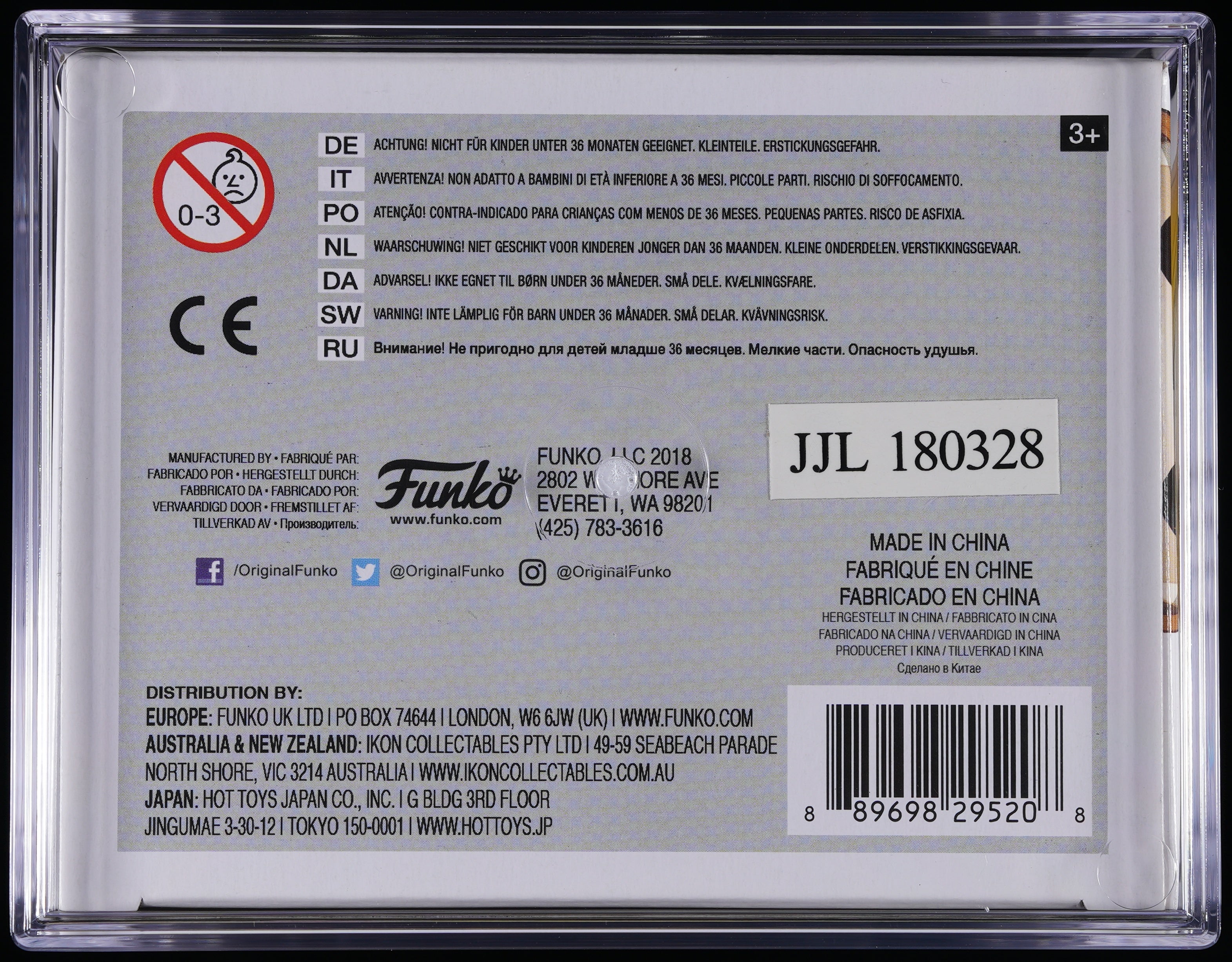 Funko Pop! PSA Graded IT: Georgie Denbrough PSA Graded 10 GEM MINT Vinyl Figure #536 Cert #02210576