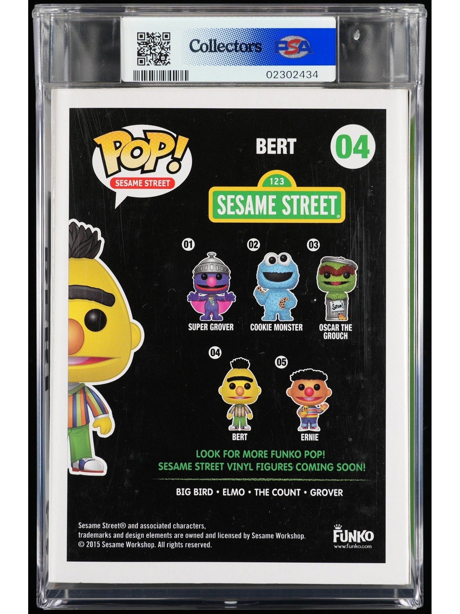 Funko Pop! Sesame Street: Bert PSA Graded Vinyl Figure #04