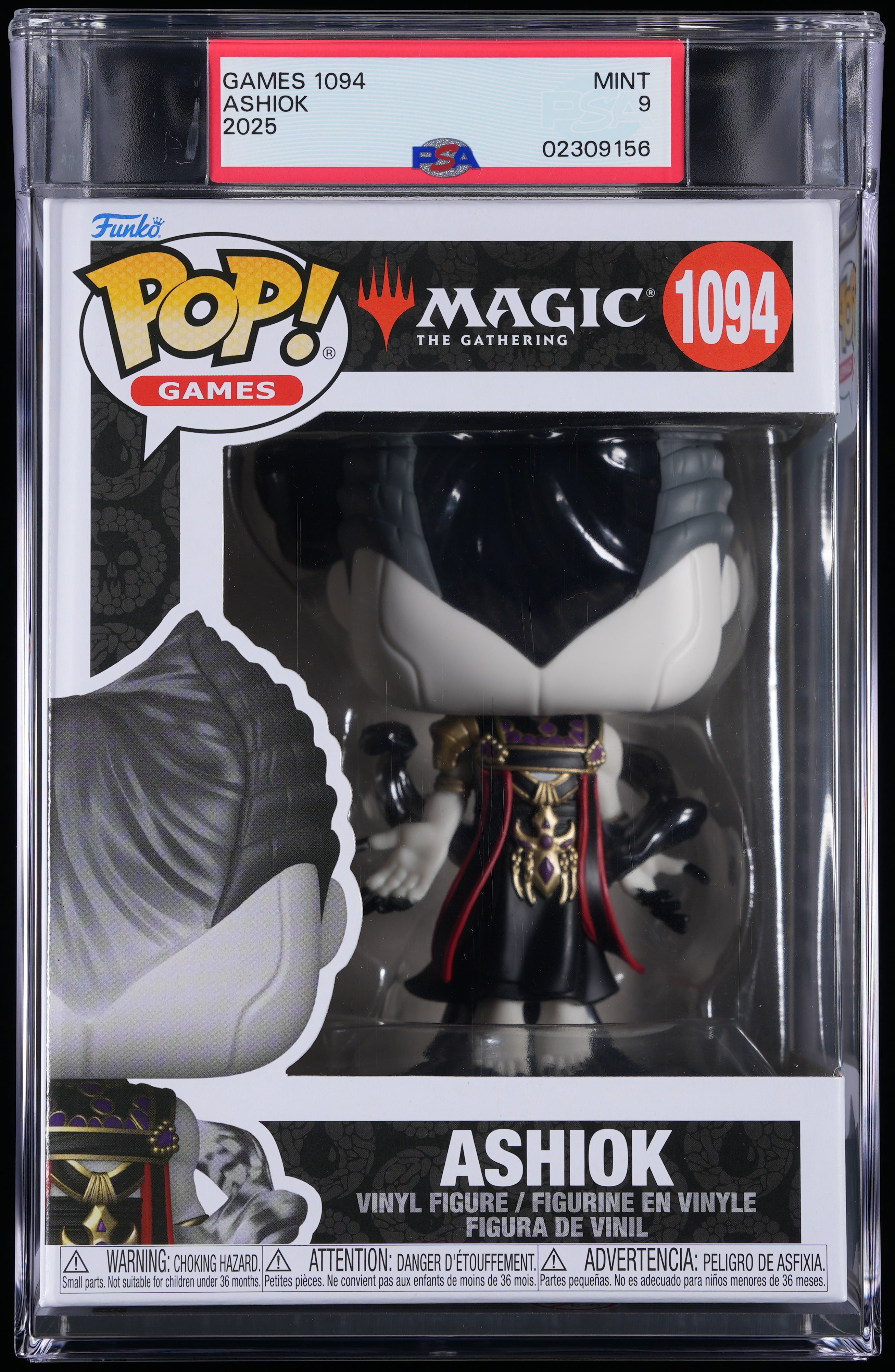 Funko Pop! PSA Graded Magic The Gathering: Ashiok PSA Graded 9 MINT Vinyl Figure #1094 Cert #02309156
