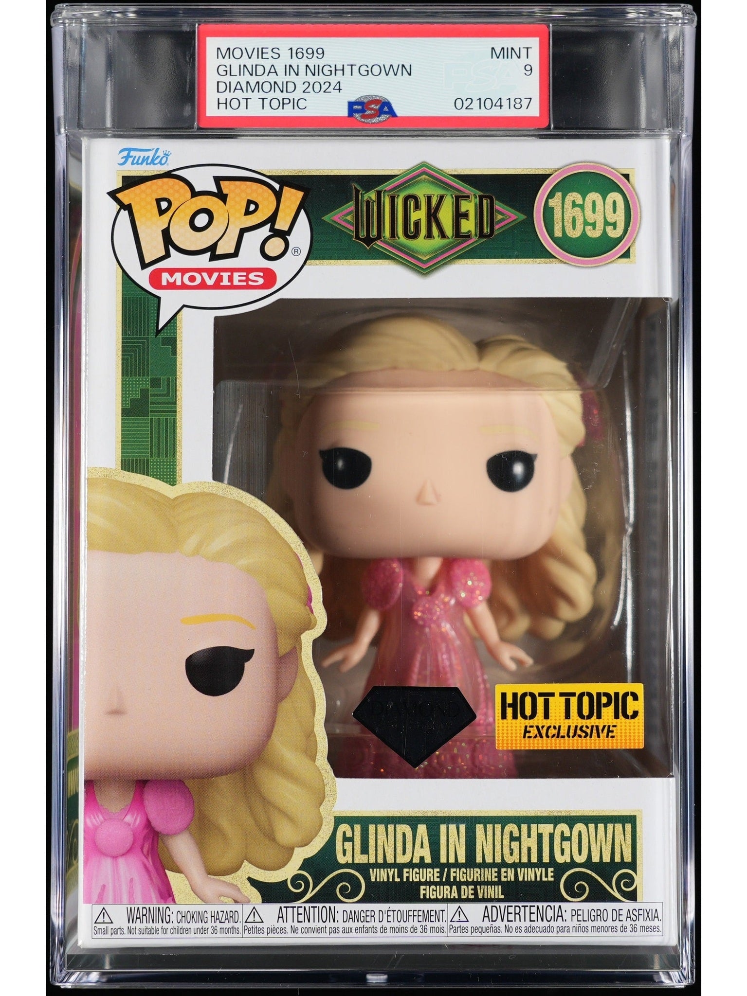 Funko Pop! Wicked: Glinda in Nightgown PSA Graded Vinyl Figure #1699