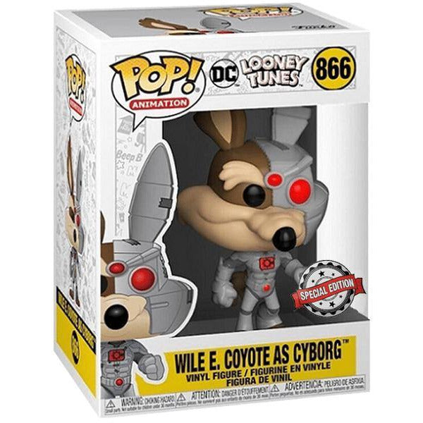 Funko Pop! DC Looney Tunes: Wile E. Coyote as Cyborg FYE Exclusive Vinyl Figure #866