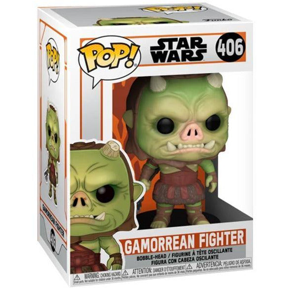 Funko Pop! Star Wars - The Mandalorian: GAMORREAN FIGHTER #406 + Protector - Boxed Vinyl