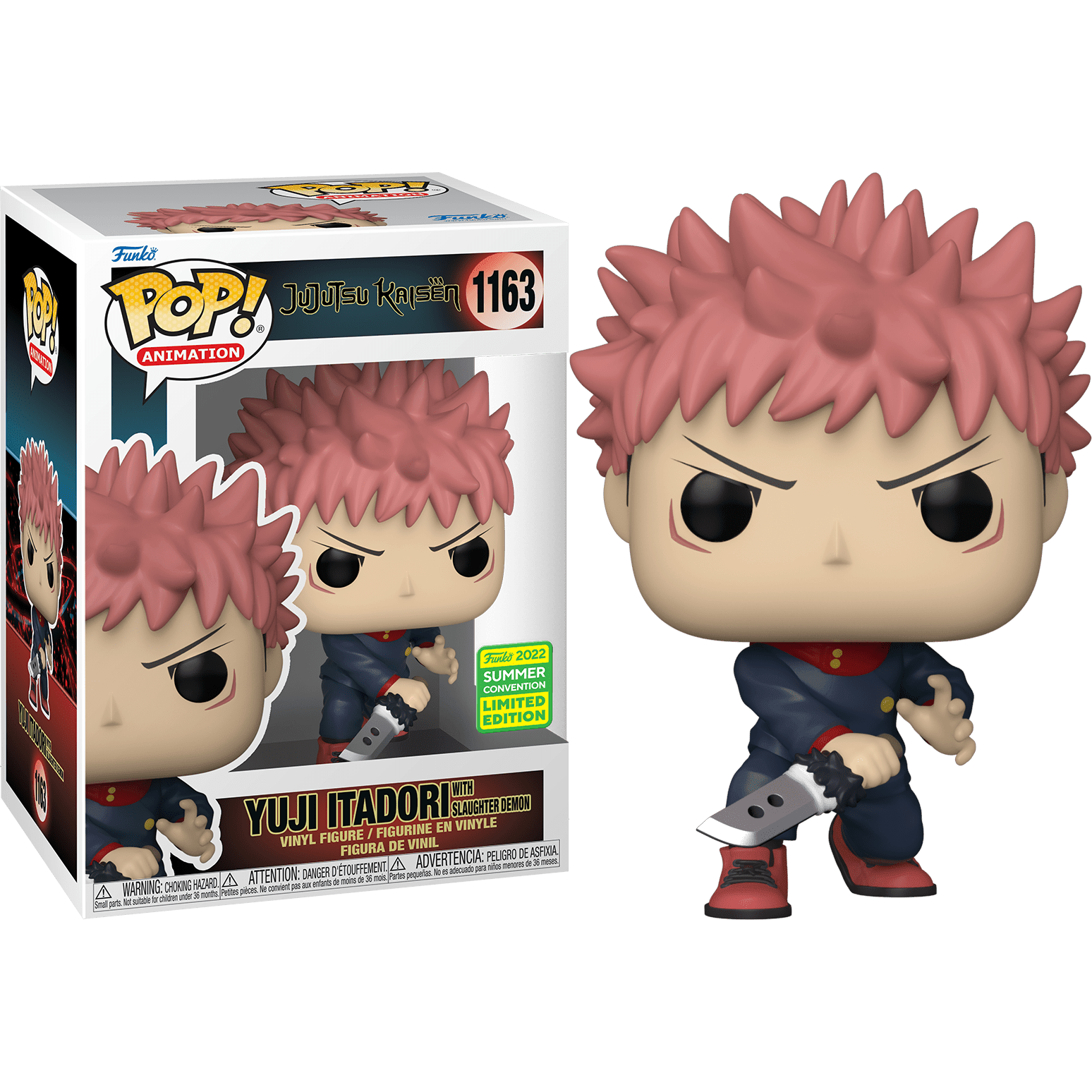 Funko Pop! Jujutsu Kaisen: Yuji Itadori with Slaughter Demon (2022 Summer Con) VInyl Figure #1163