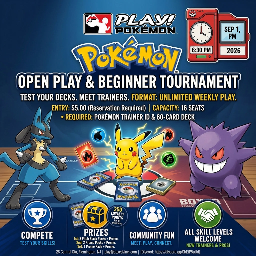 09/01/2026 - Pokemon: Open Play and Beginner Tournament