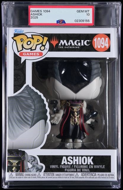 Funko Pop! PSA Graded Magic The Gathering: Ashiok PSA Graded 10 GEM MINT Vinyl Figure #1094 Cert #02309155