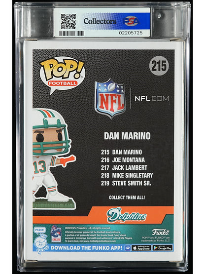 Funko Pop! NFL Miami Dolphins: Dan Marino PSA Graded Vinyl Figure #215 Cert #02205725