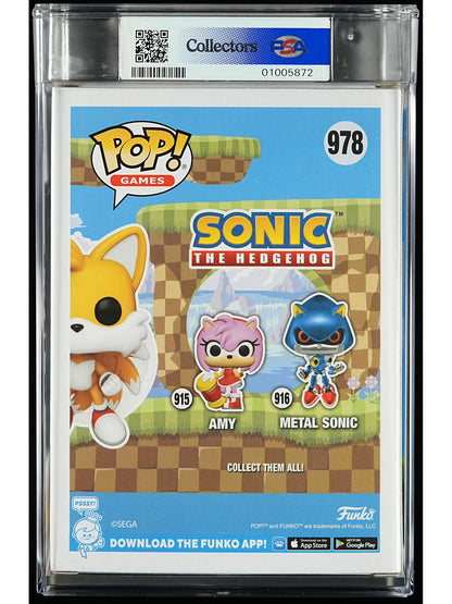 Funko Pop! Sonic the Hedgehog: Tails PSA Graded Vinyl Figure #978 Cert #01005872