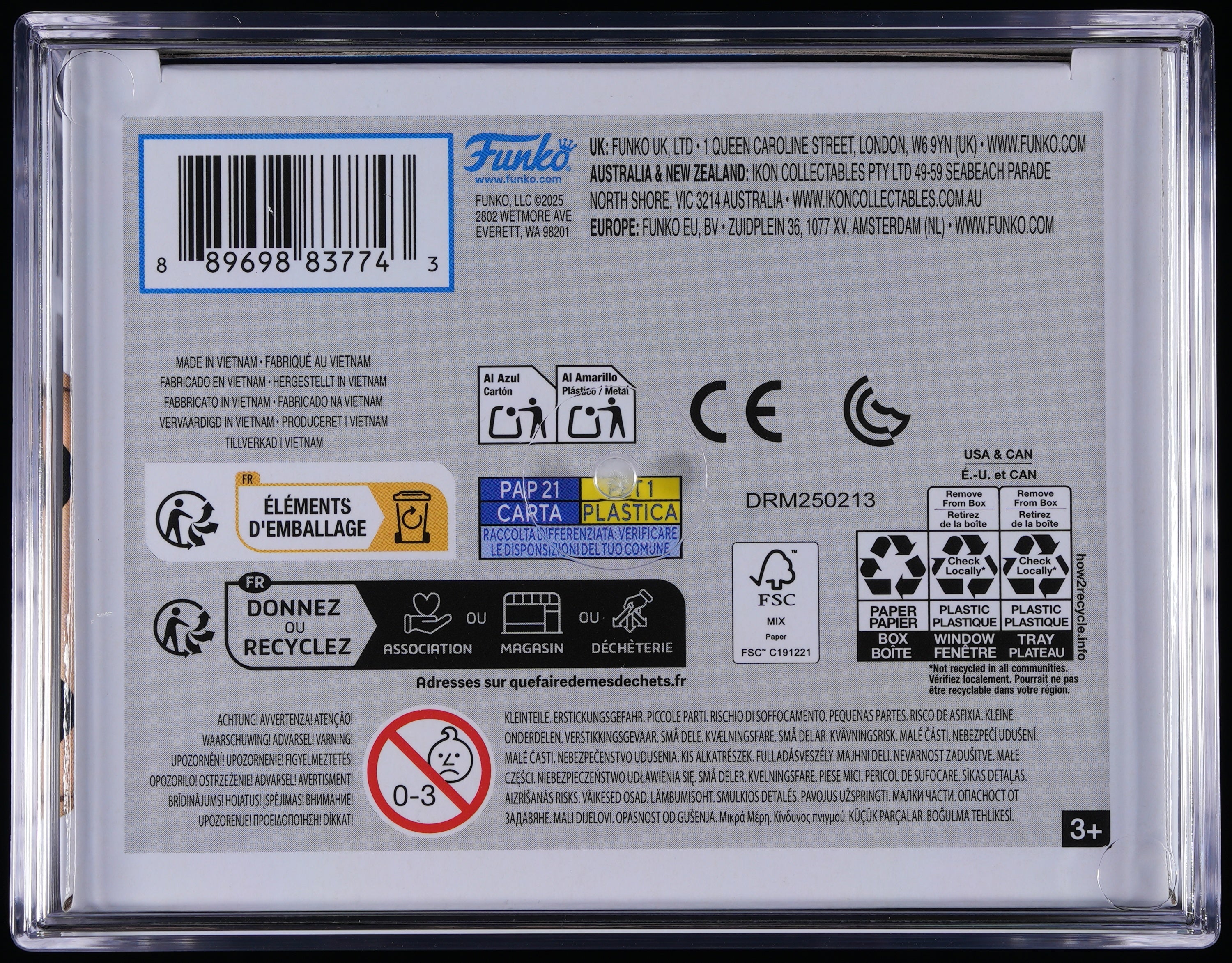 Funko Pop! PSA Graded Star Trek: James T. Kirk PSA Graded 9 MINT Vinyl Figure #1689 Cert #02111765