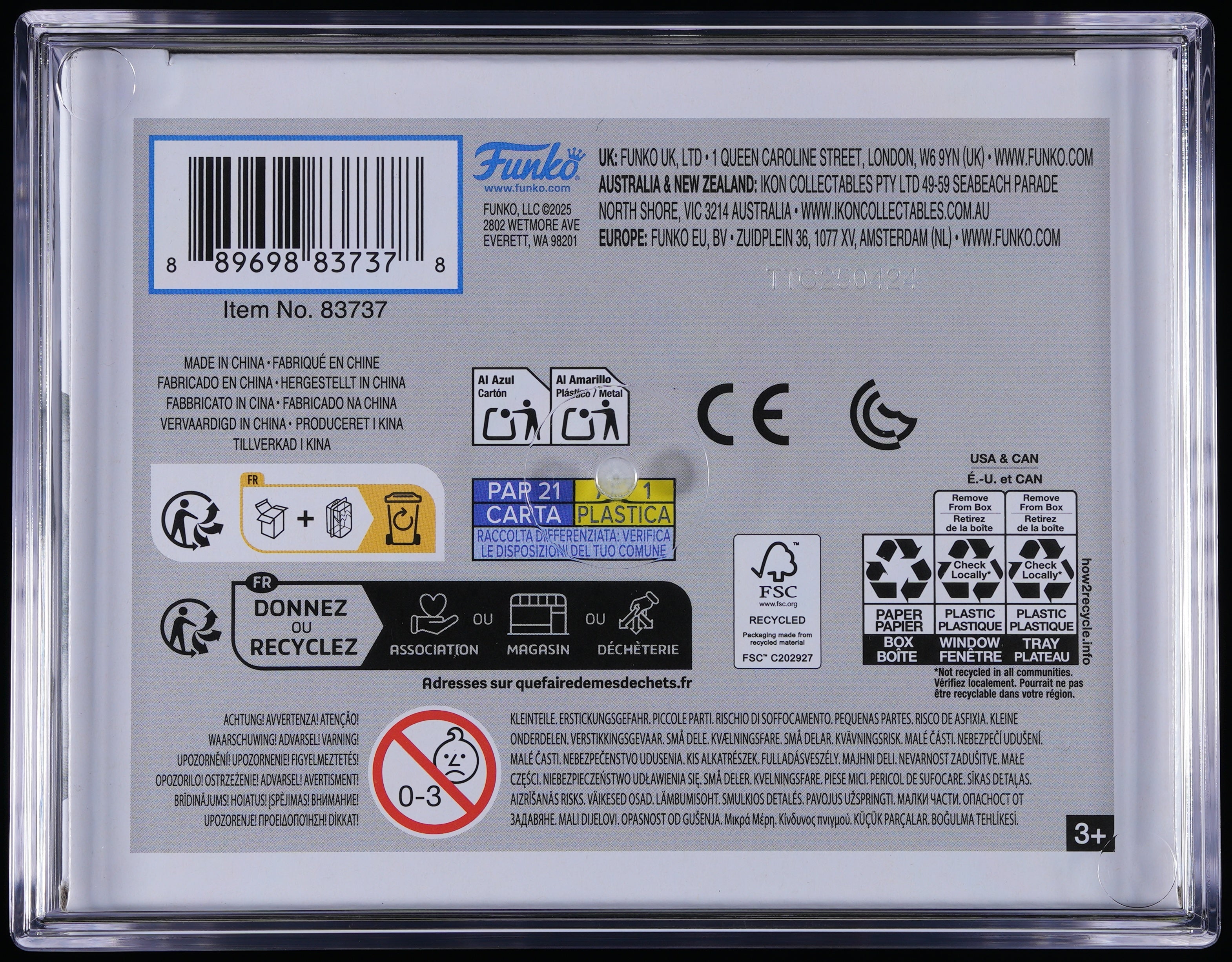 Funko Pop! PSA Graded Magic The Gathering: Ashiok PSA Graded 8.5 NM-MT+ Vinyl Figure #1094 Cert #02309154