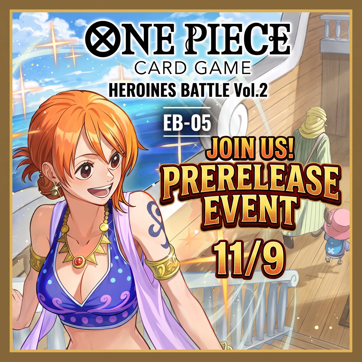 11/09/2026 - One Piece: Heroines Edition Vol 2 EB-05 Prerelease